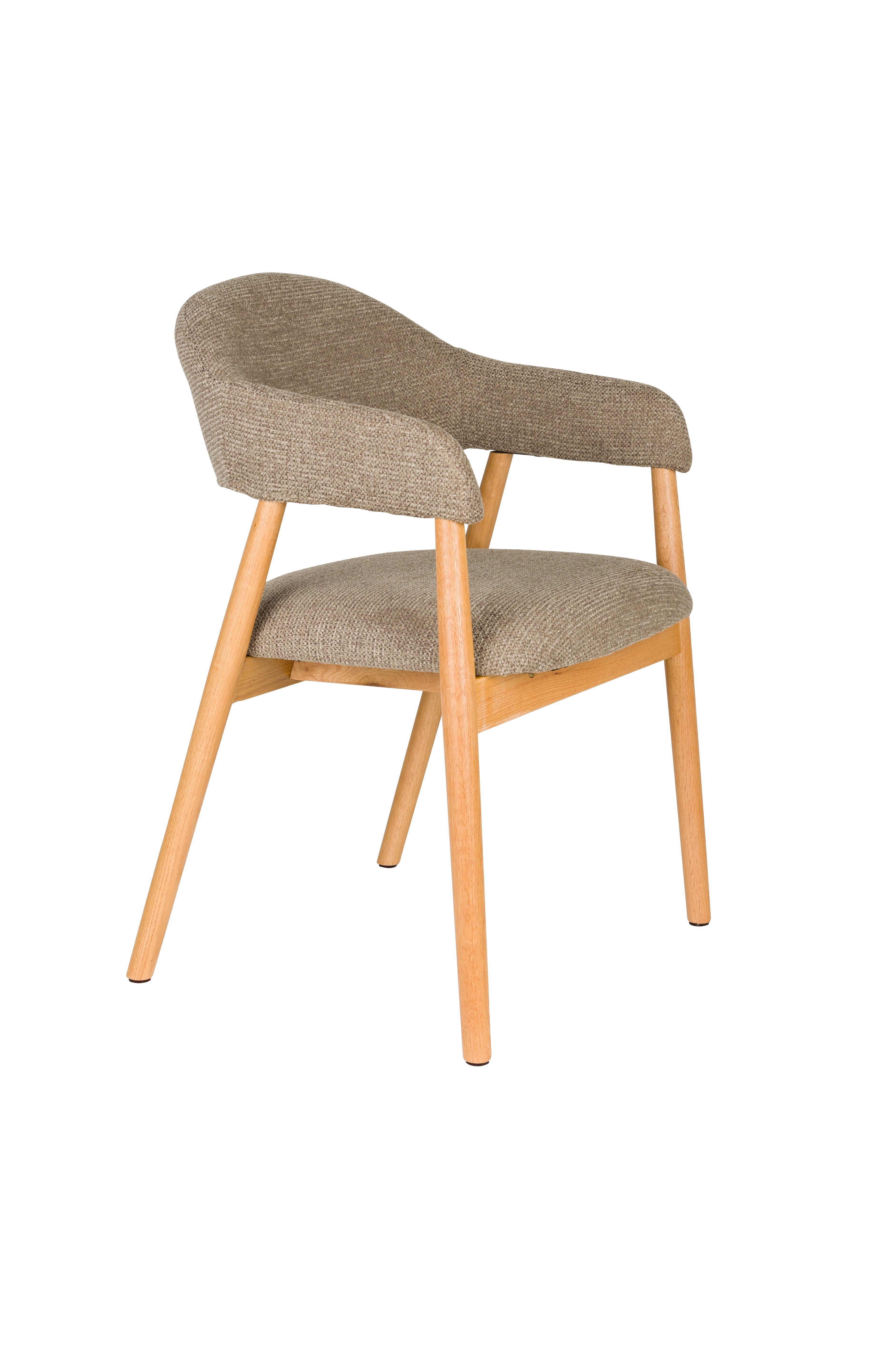 INDY Chair Brown with Wooden Base