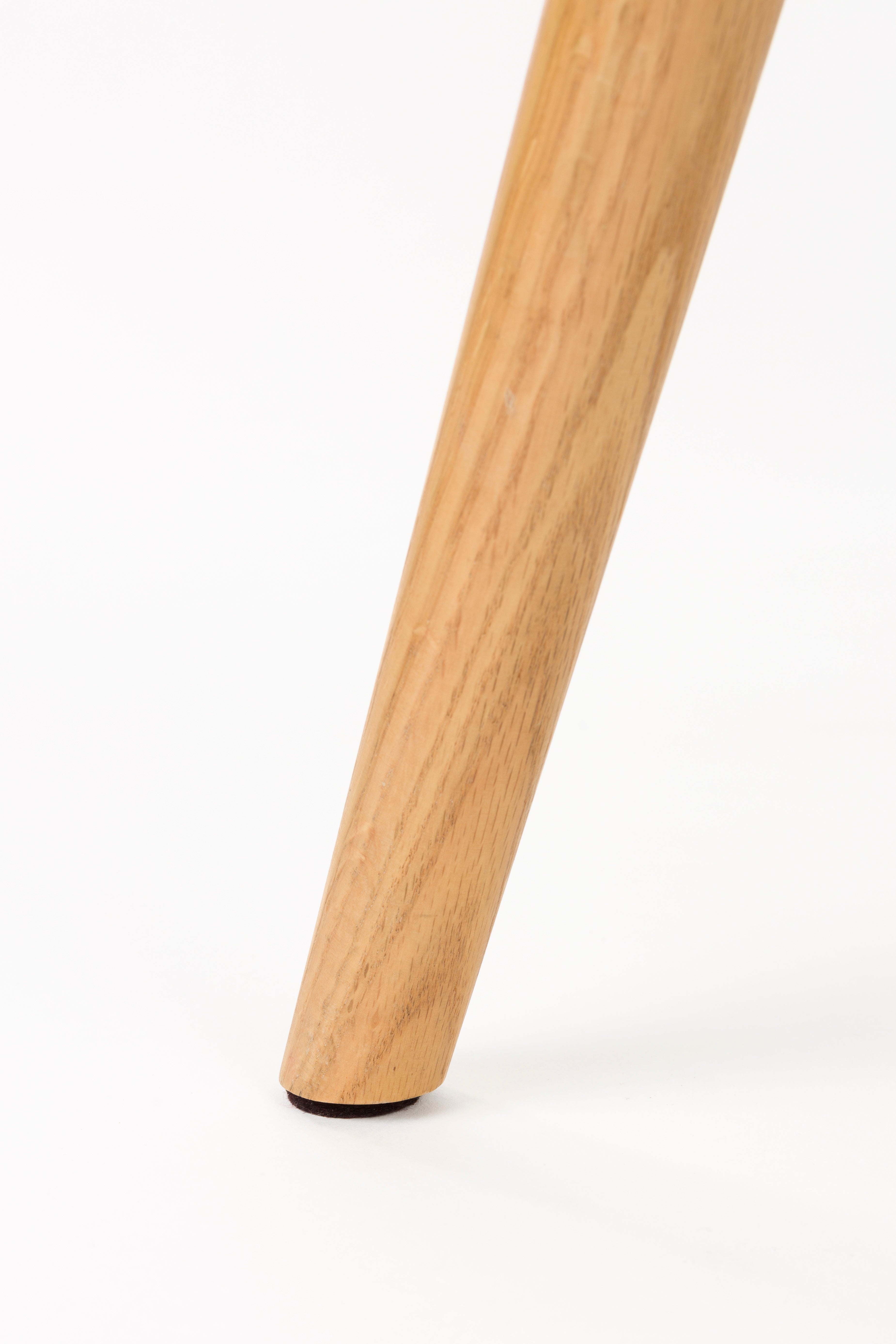 Fotel INDY hnedý s drevenou základňou