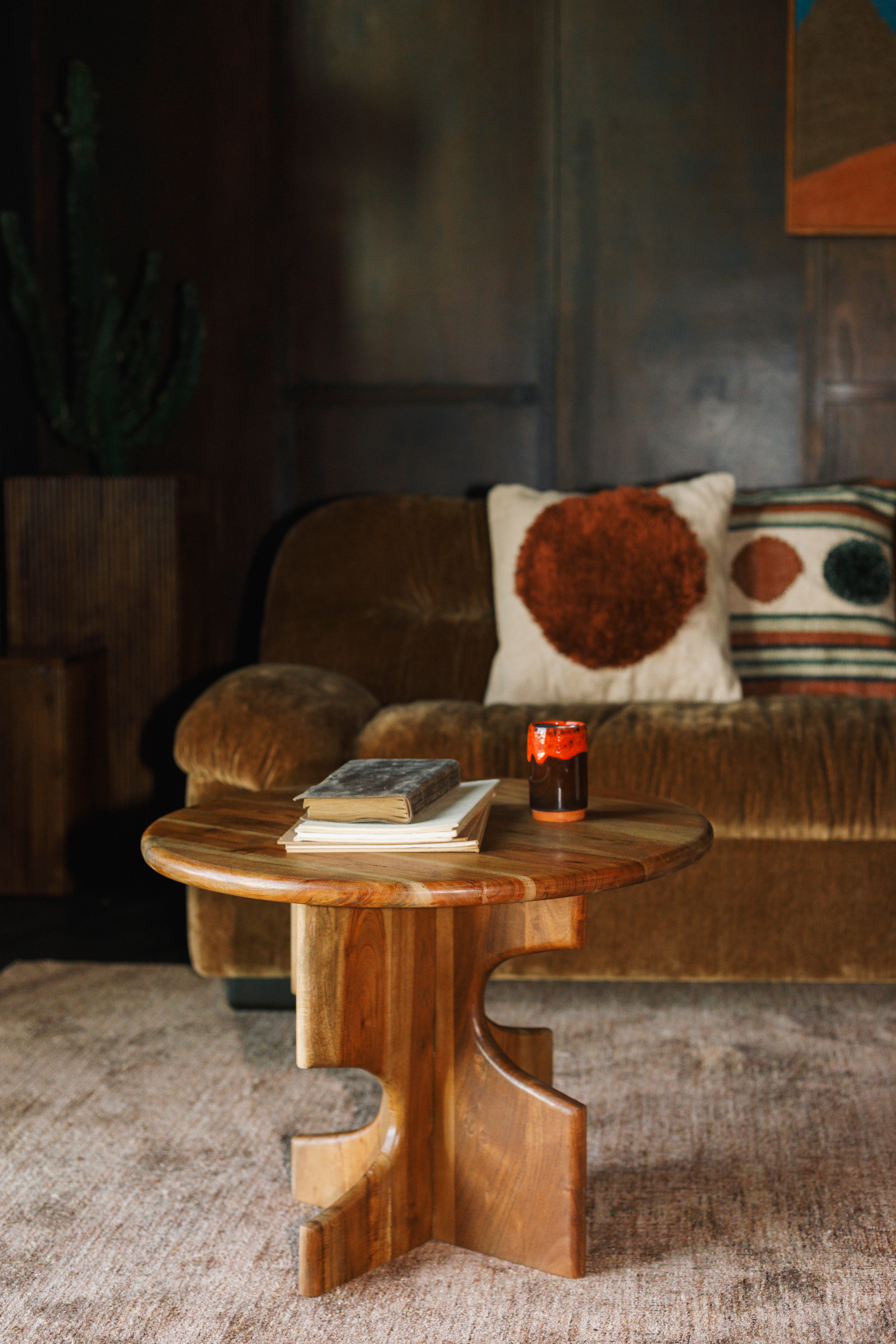 MORGAN side table acacia wood