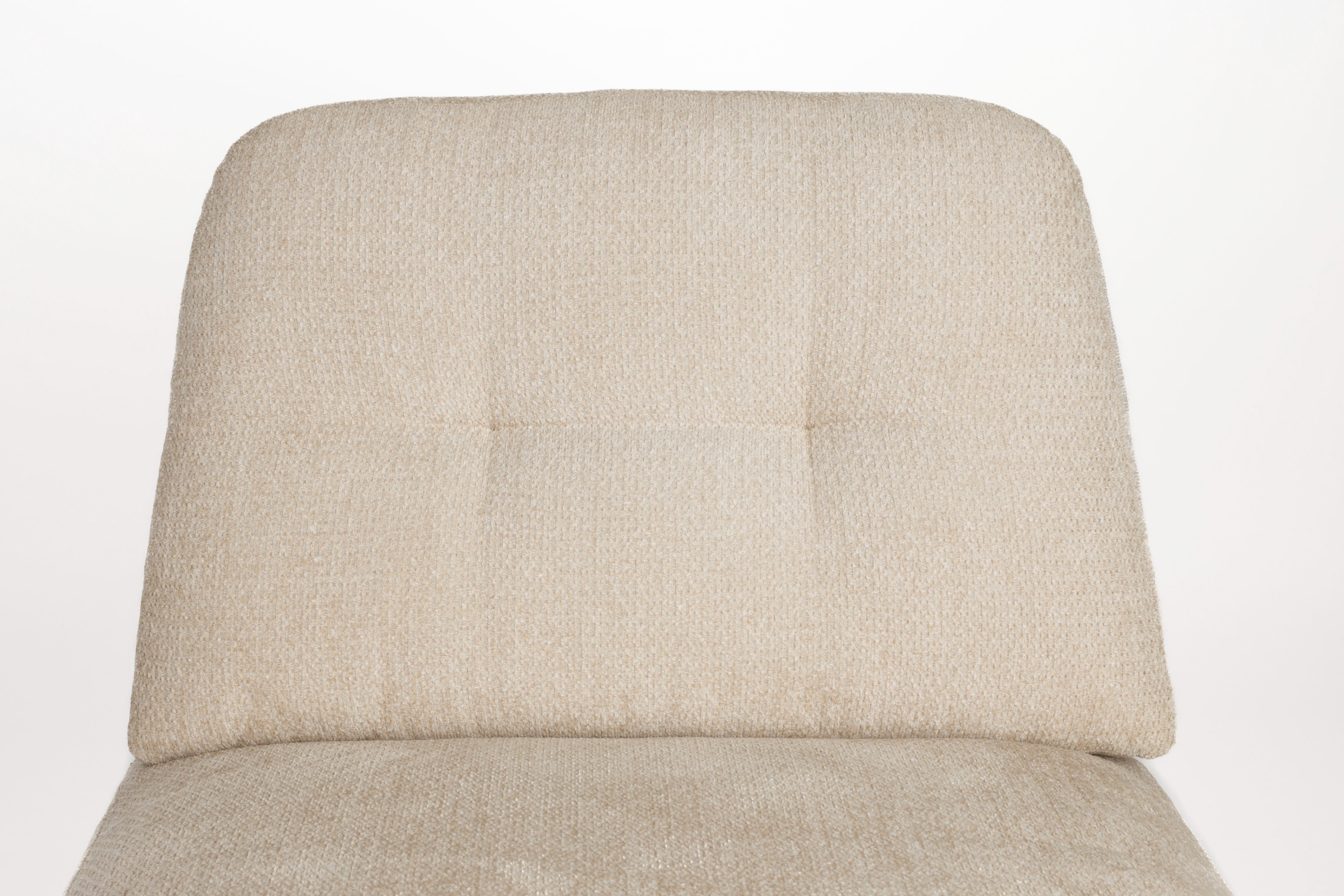 BENJAMIN armchair beige eco-leather with beige base