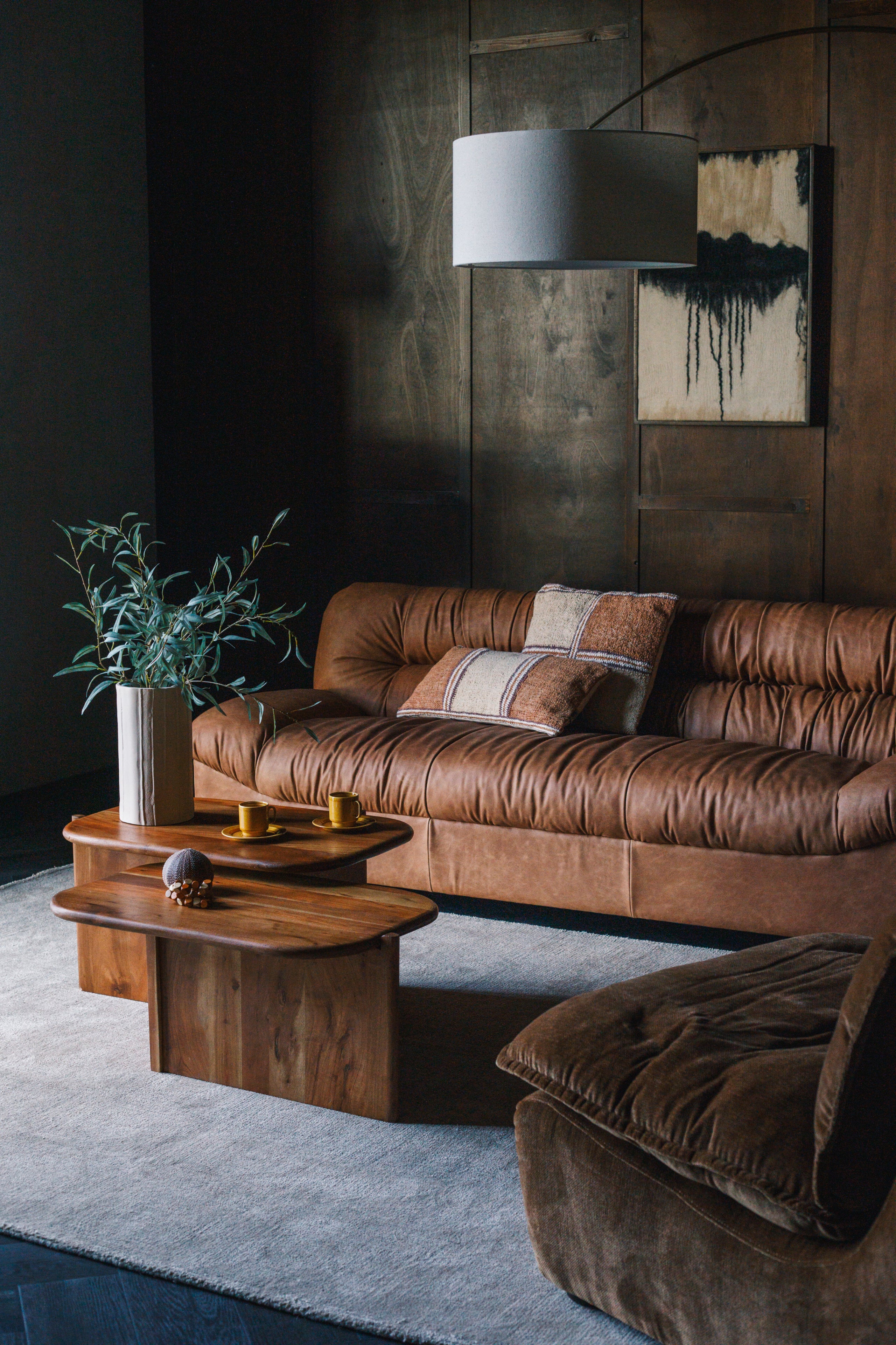 DOUGLAS sofa cognac leather