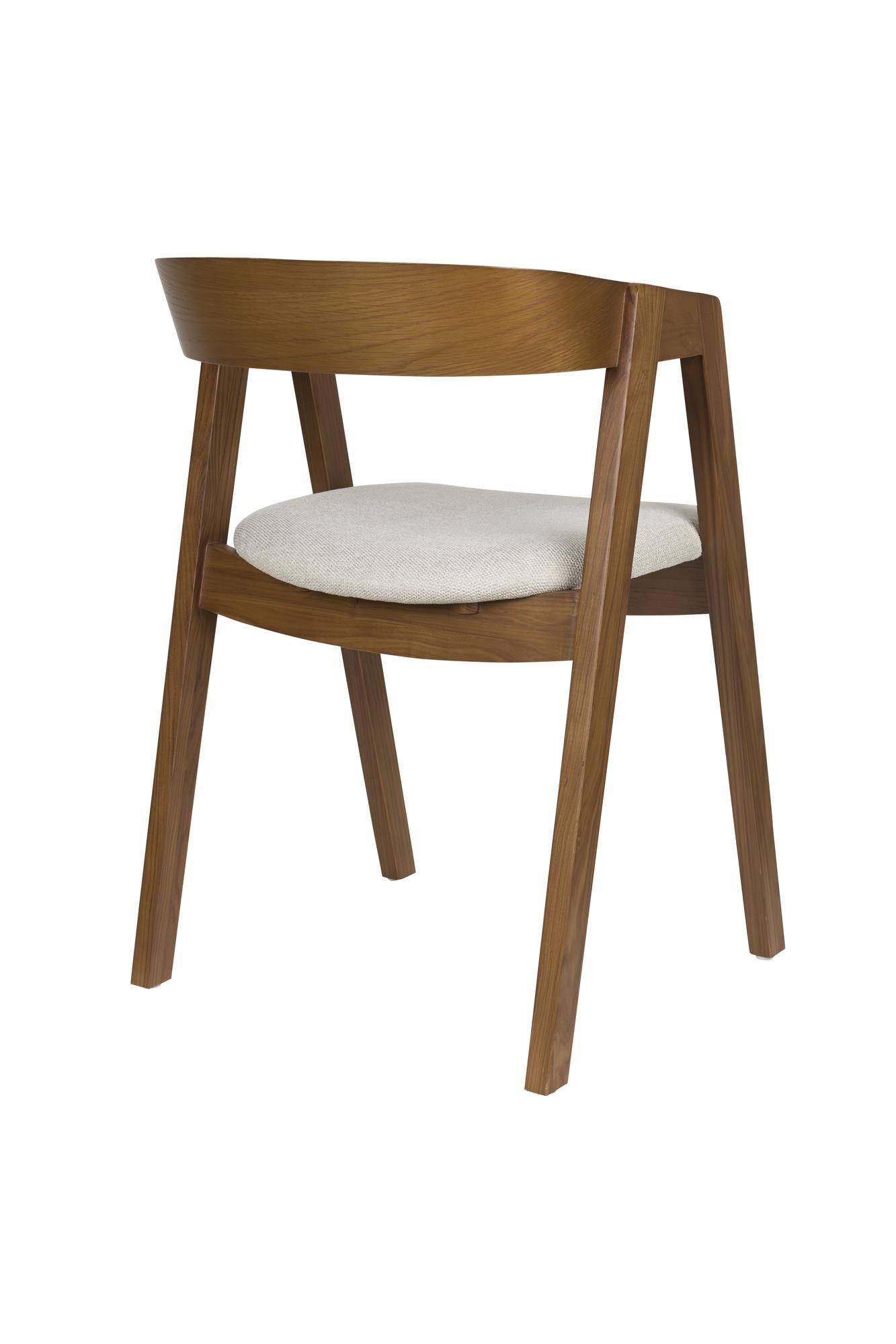 Stolička MADS tmavohnedá s béžovým sedadlom