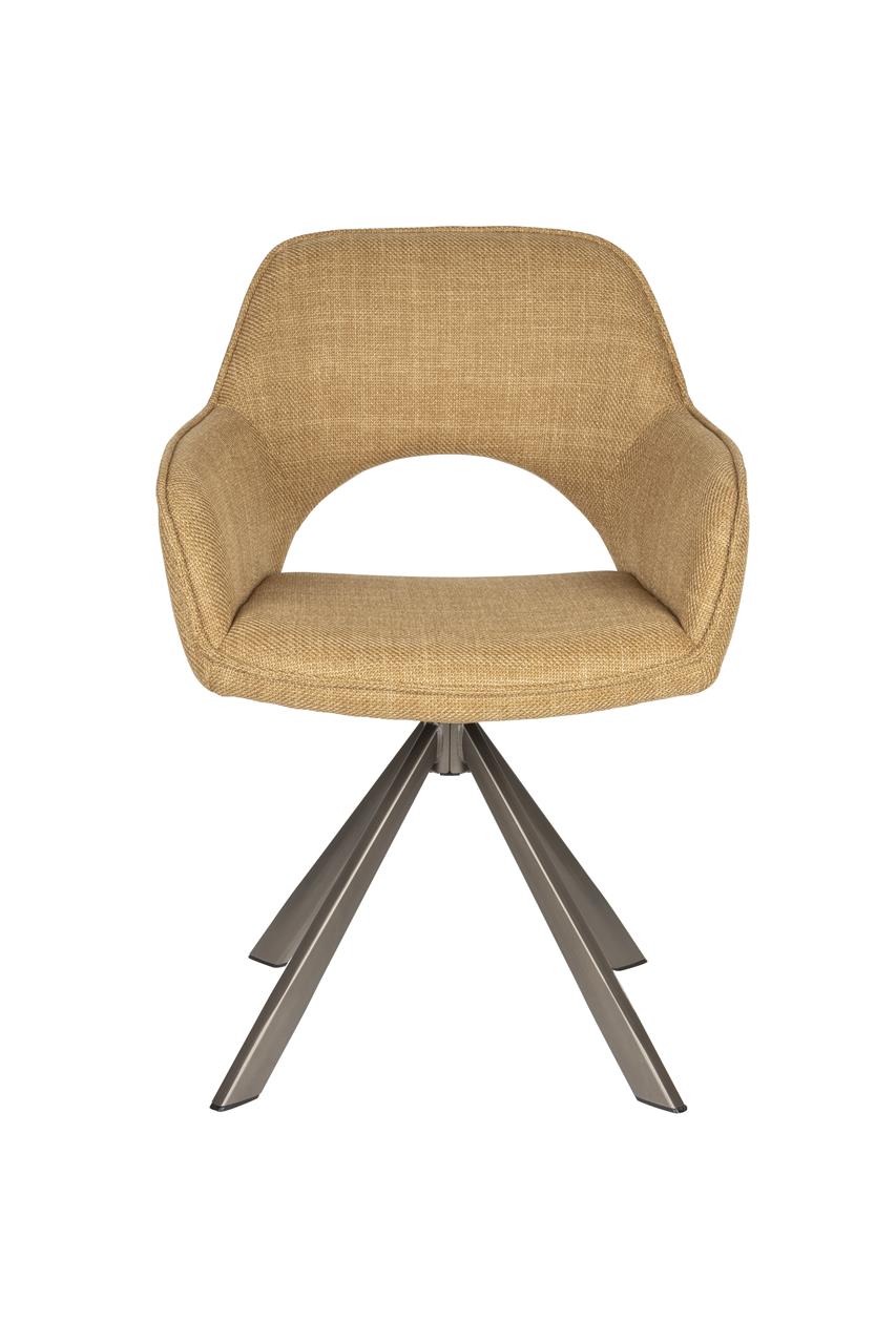 TOYE chair mustard brown