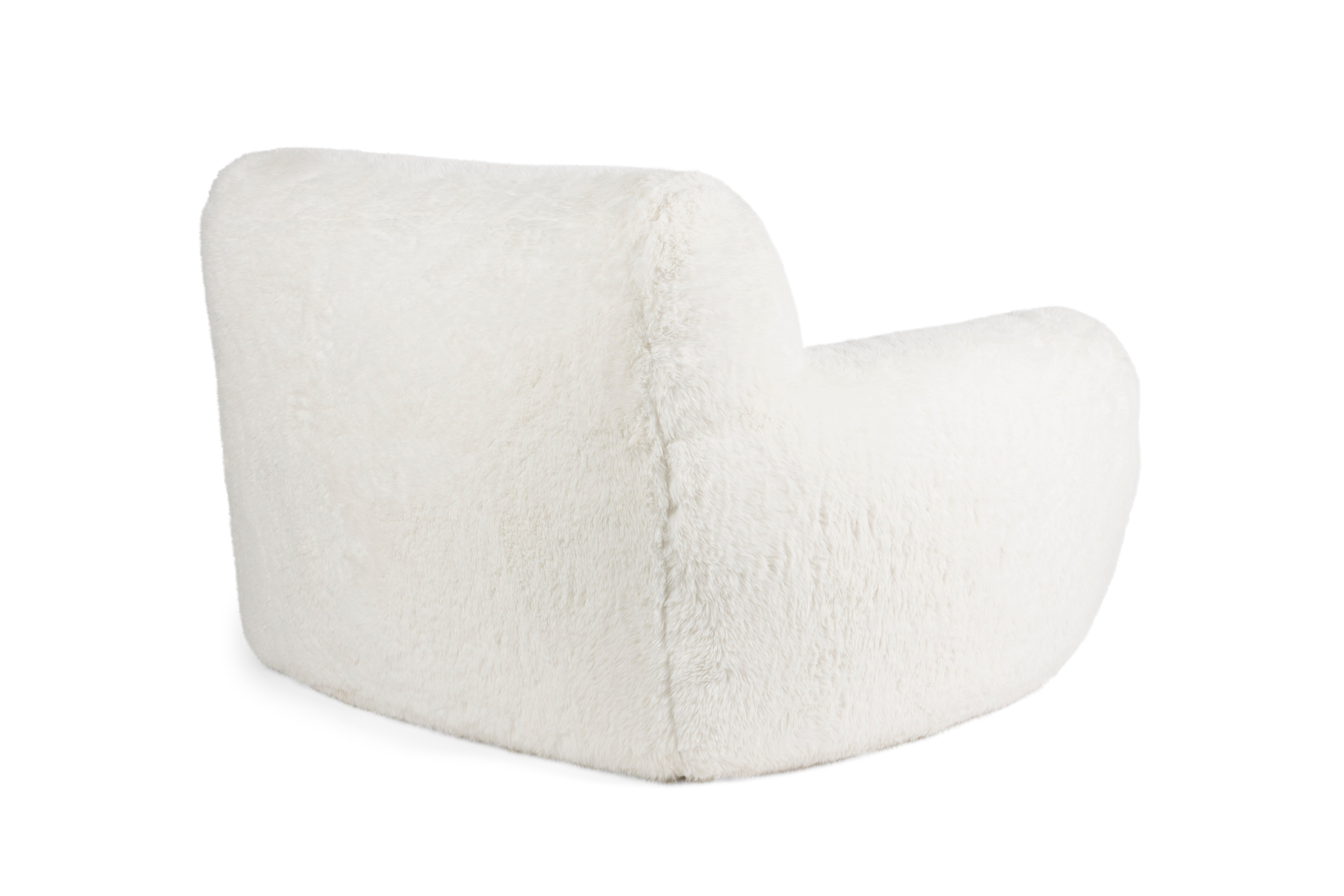 CUDDLE THE YETI white armchair