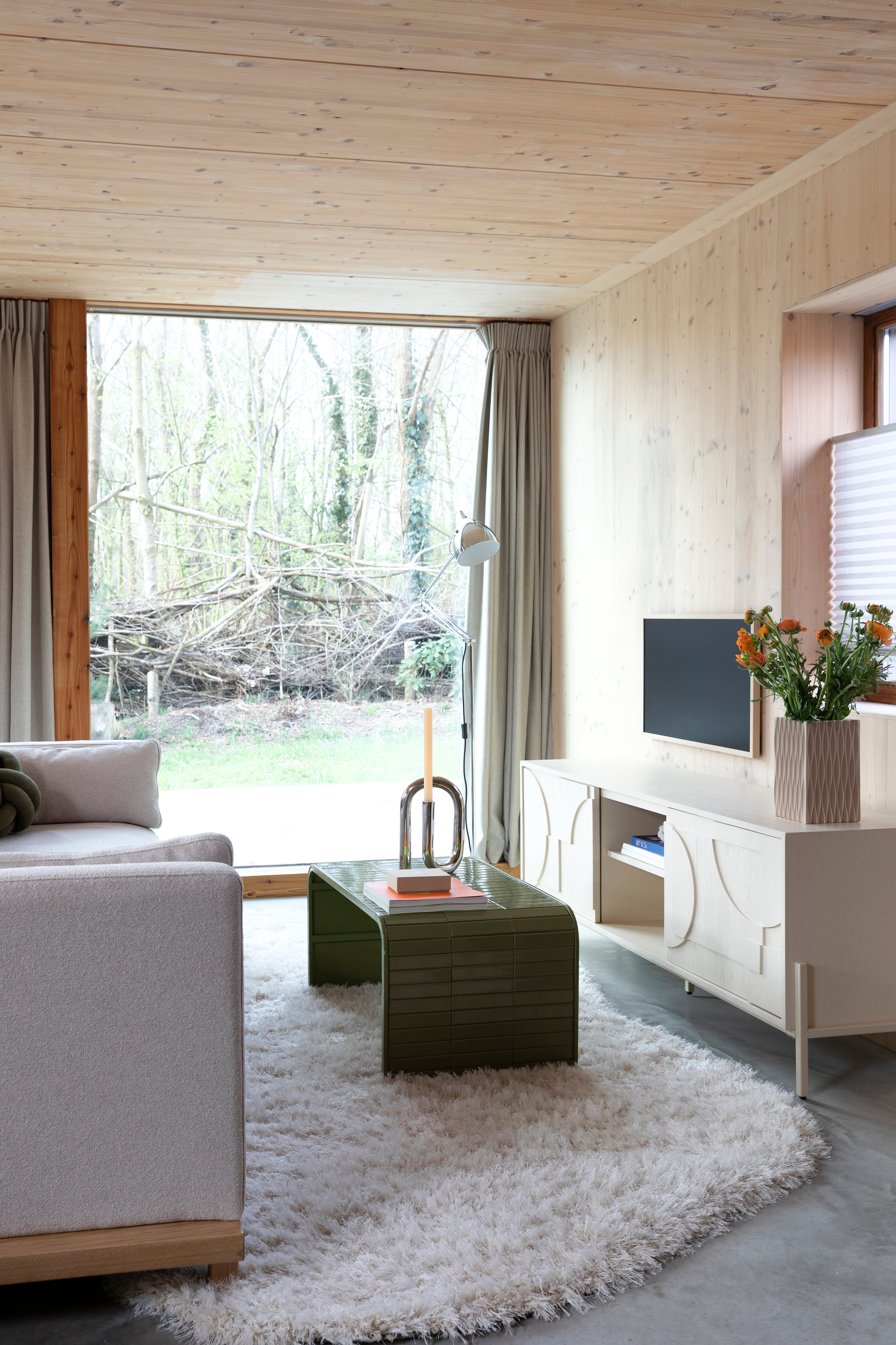 Kávový stolík TILES zelený