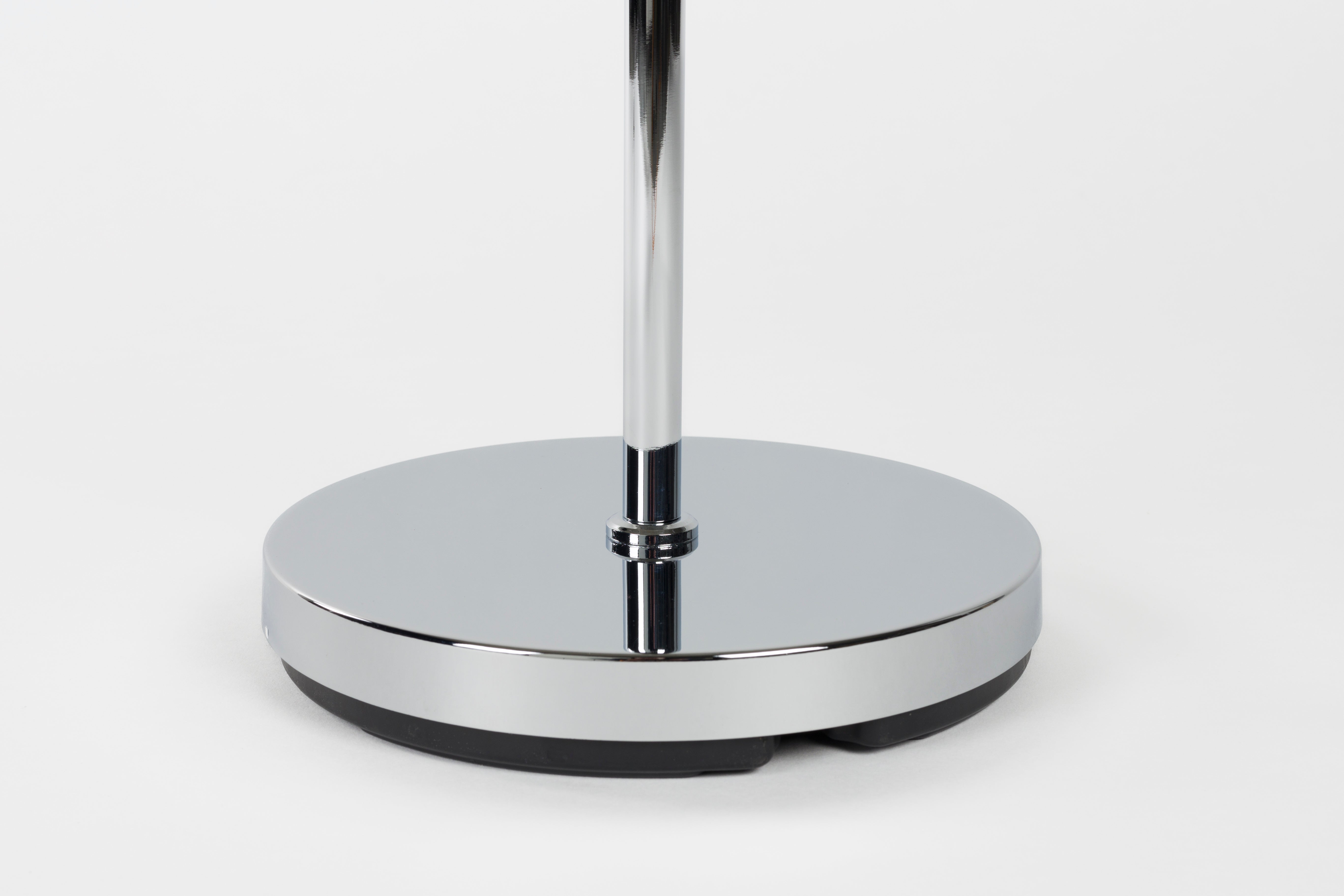 READER silver reading floor lamp