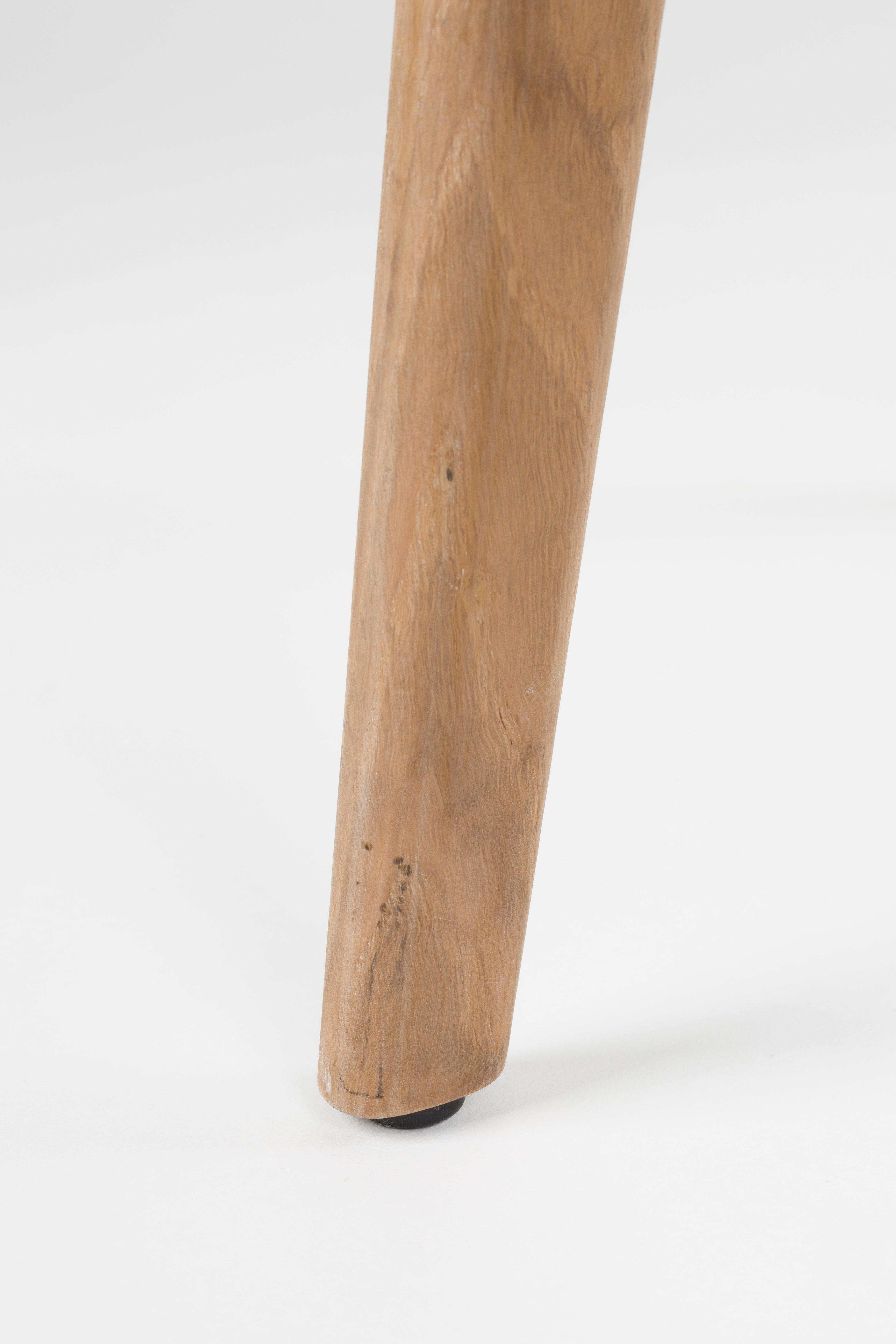 Stolička LOUA biela s drevenou základňou