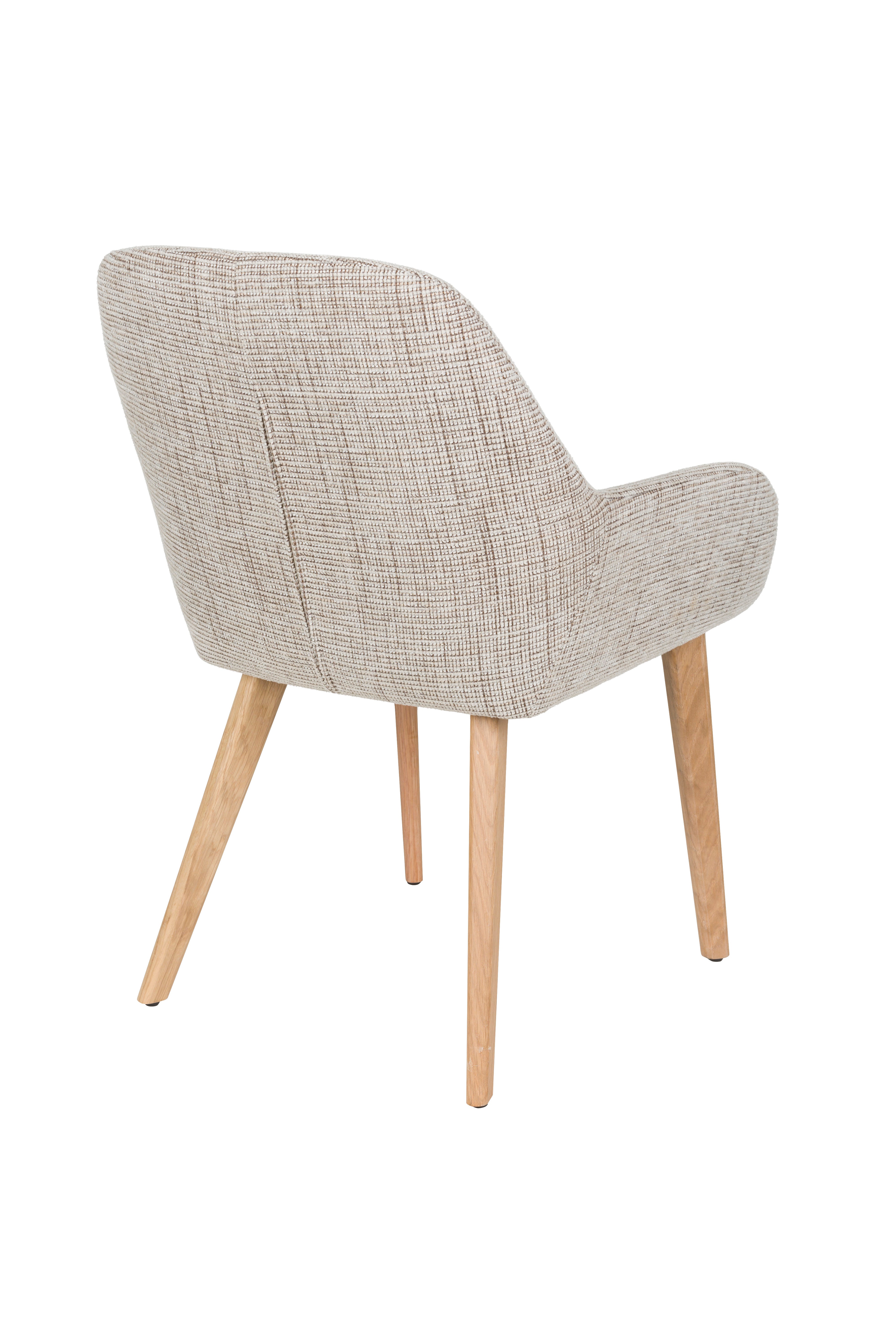 LOUA Chair Beige with Wooden Base