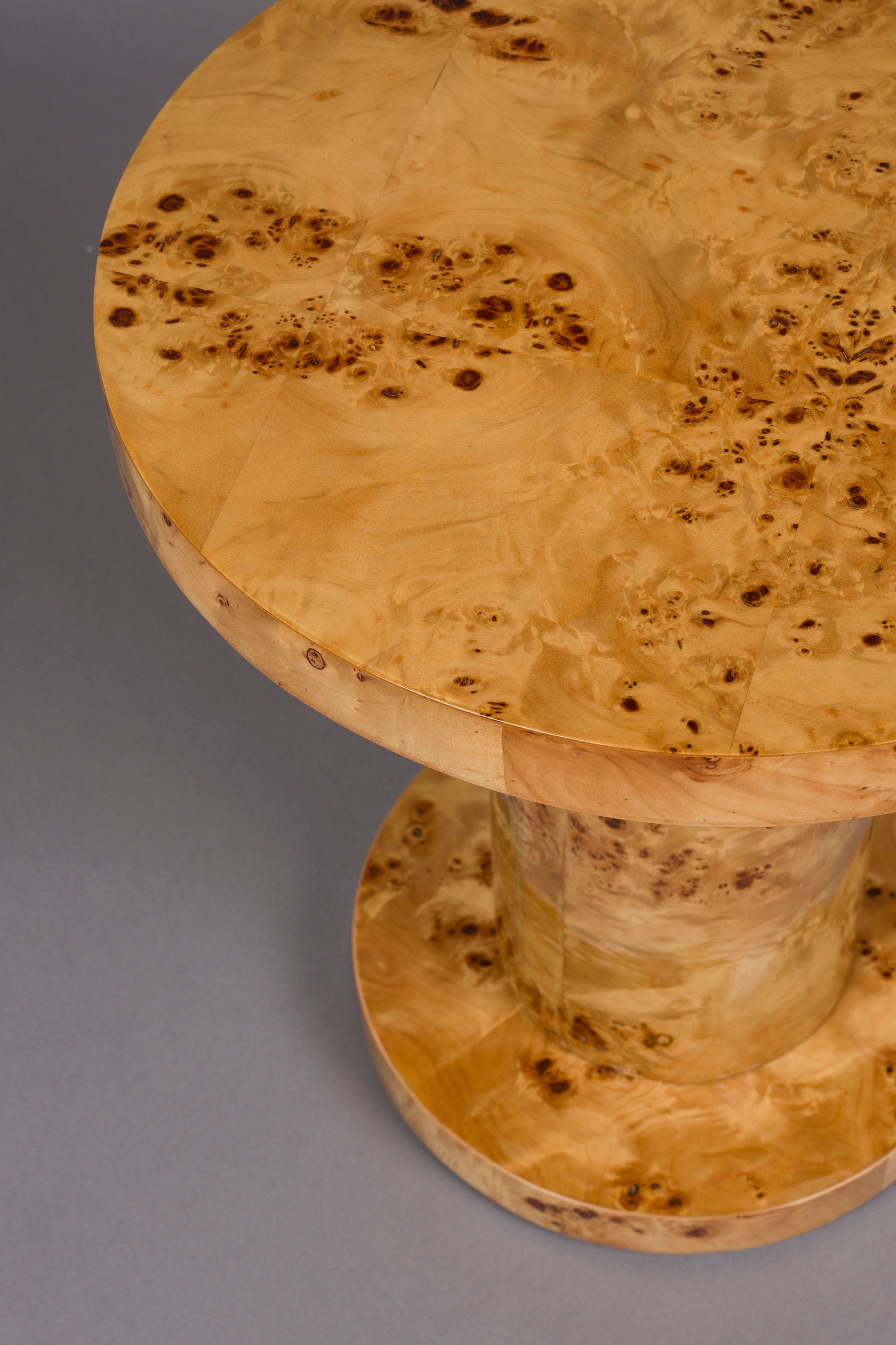 QUINN side table walnut veneer