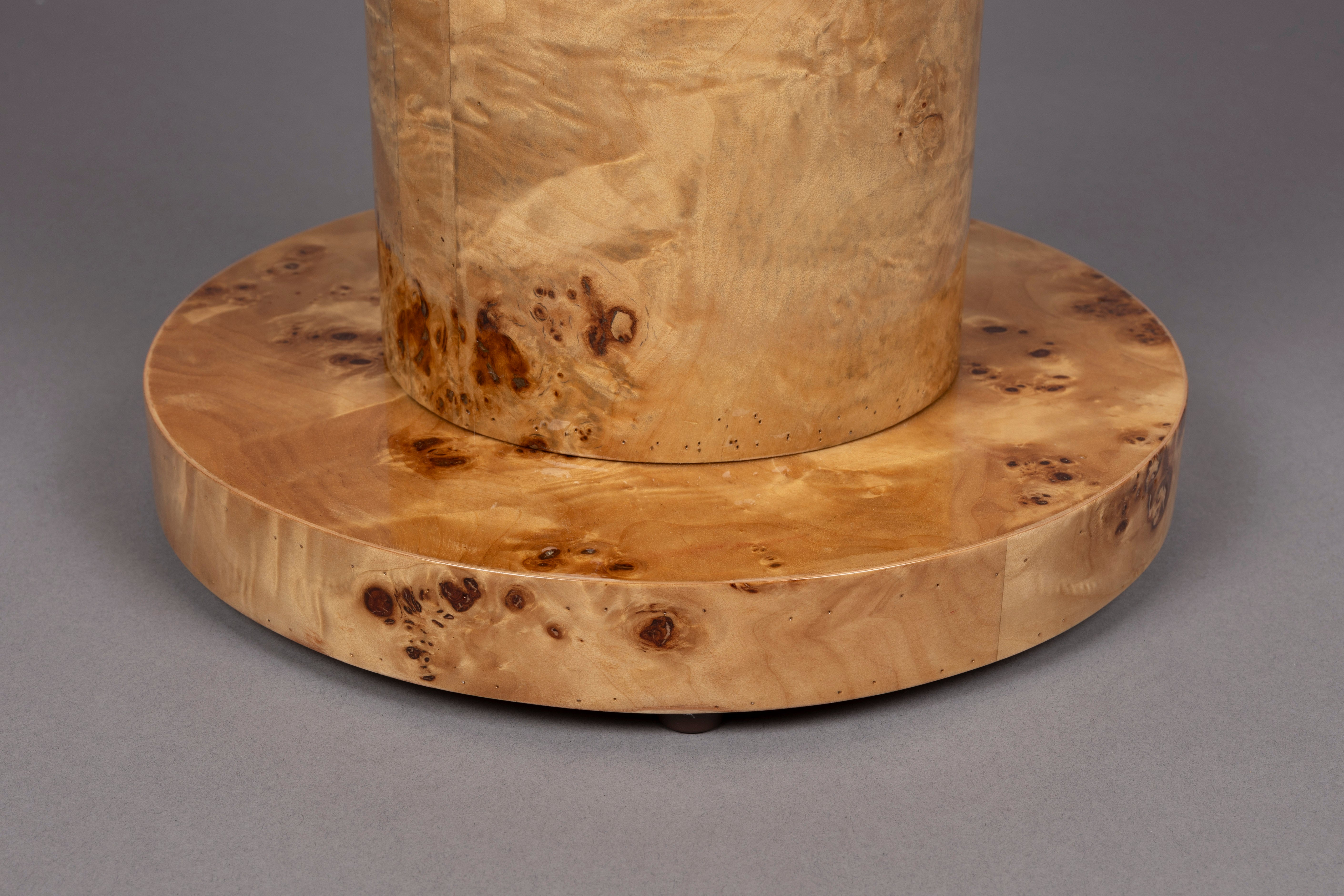 QUINN side table walnut veneer