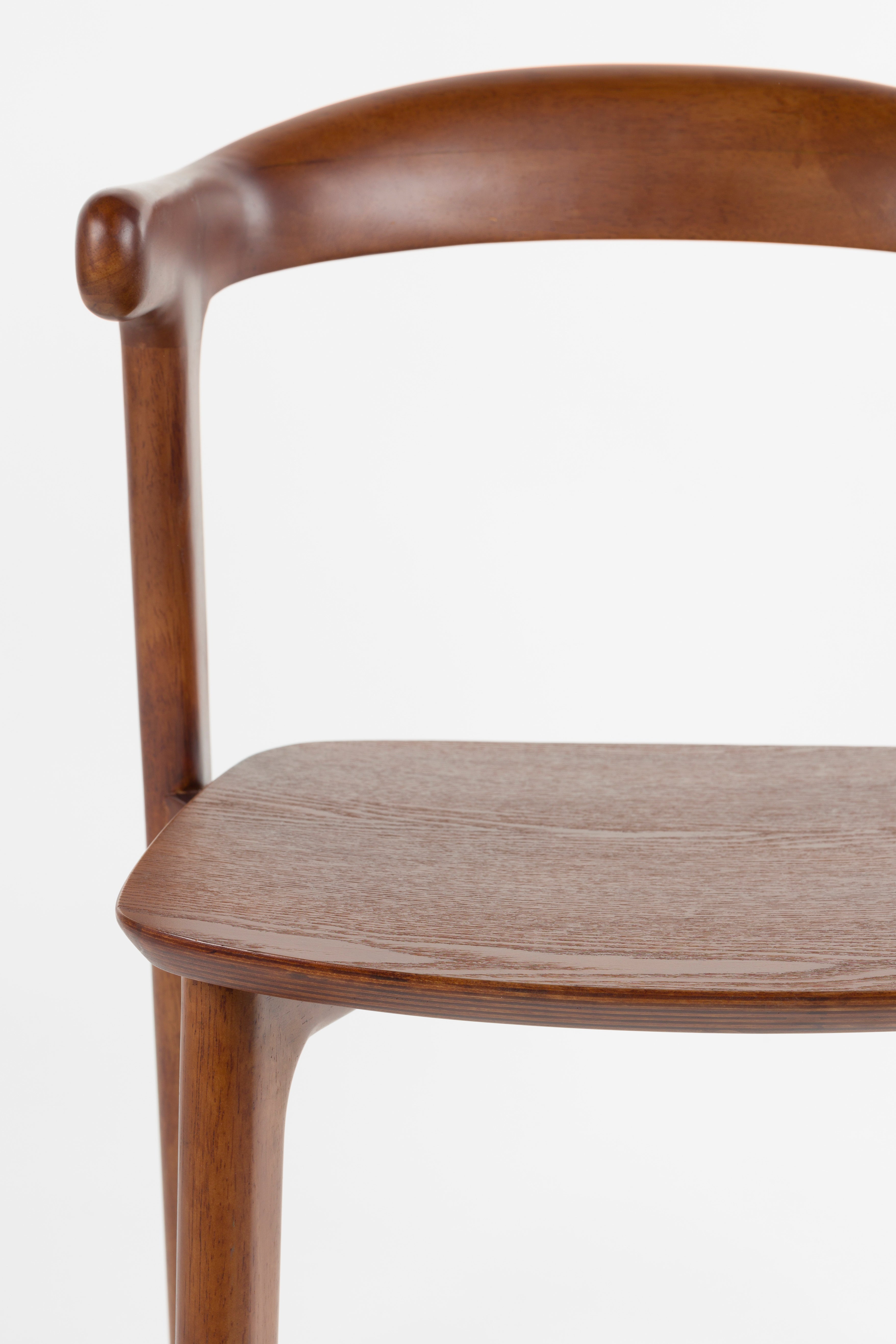 Stolička NORTHWOOD tmavohnedá