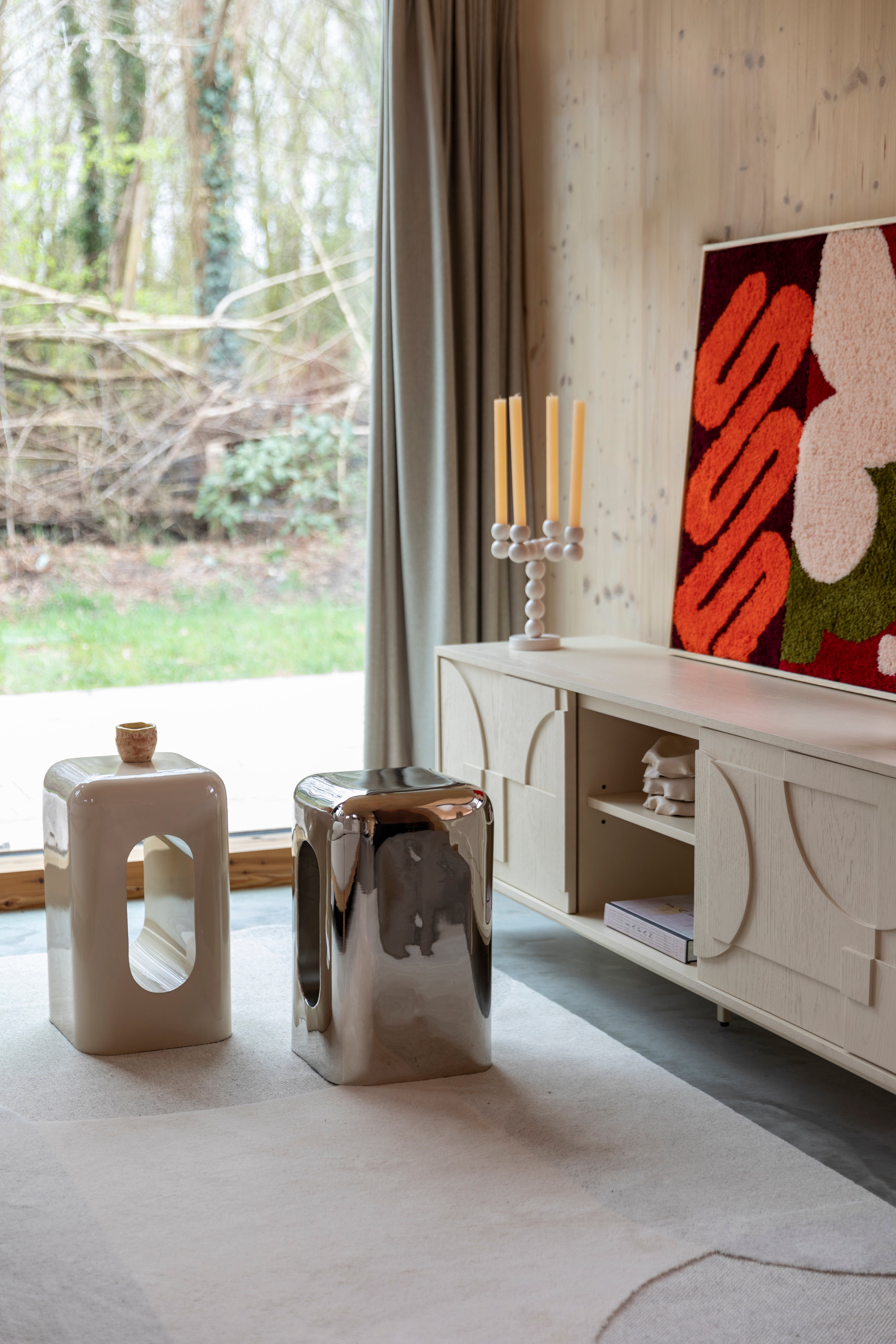 CREEK Beige Side Table