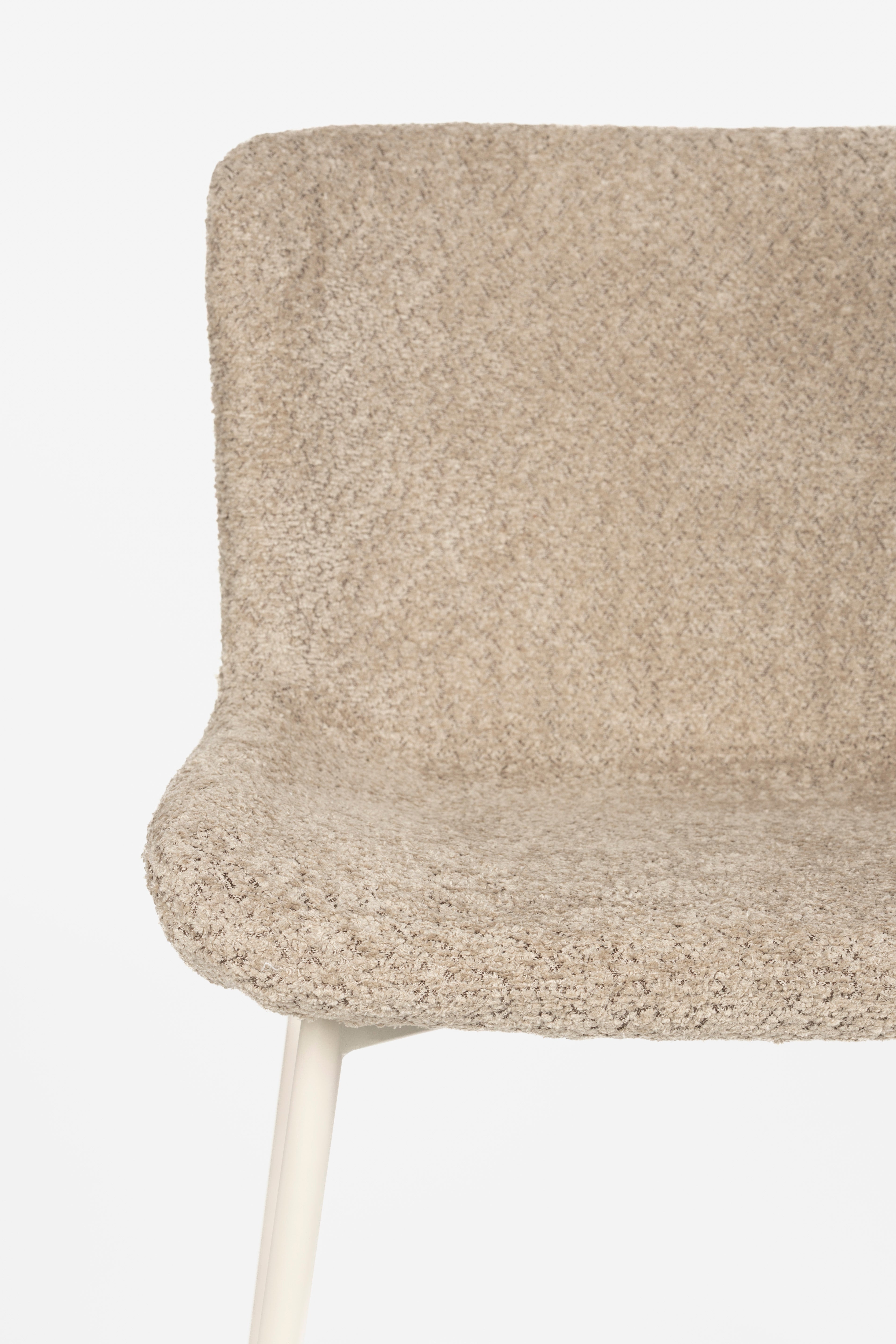 MARION Chair in Light Brown with Beige Base