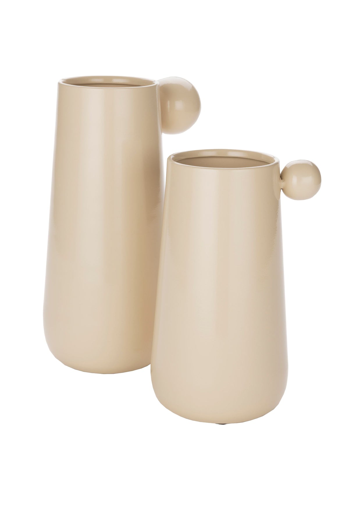 Wazon DOT beżowy – wys. 30 cm