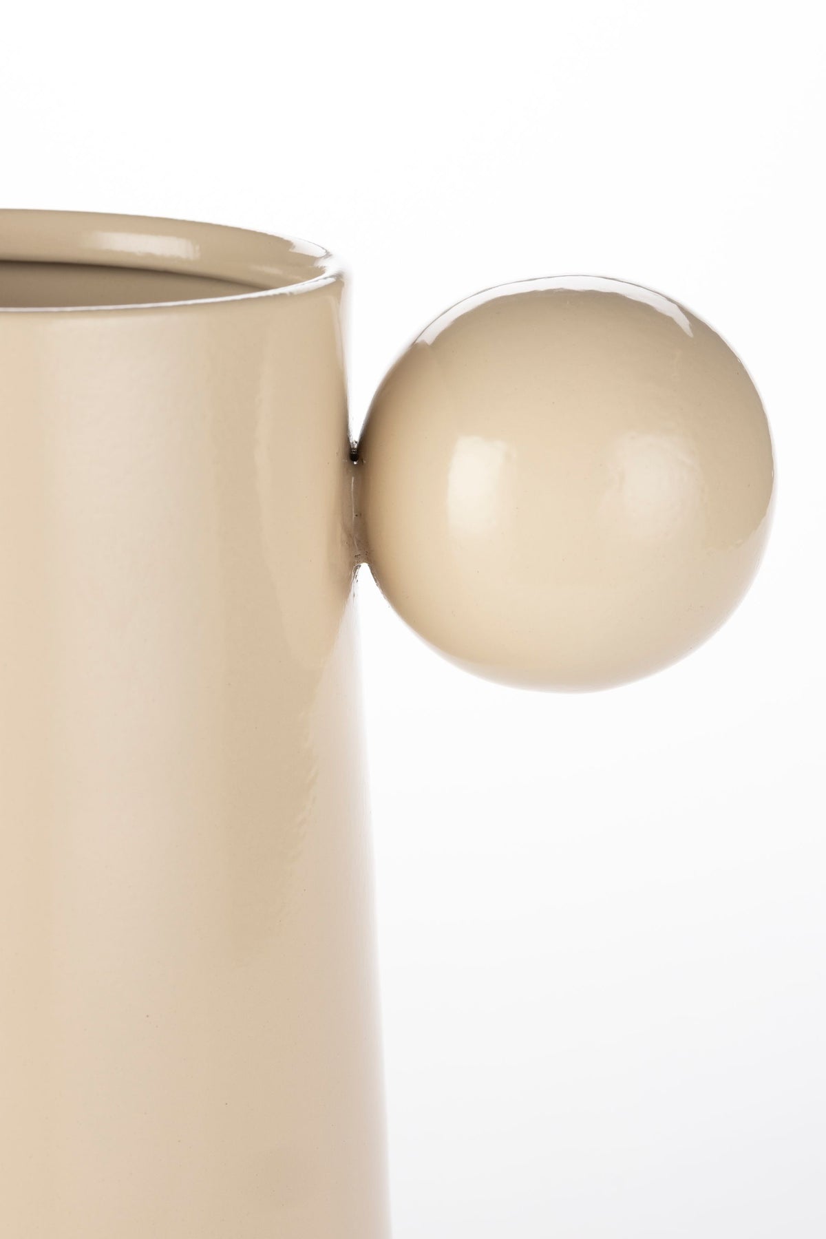 Wazon DOT beżowy – wys. 30 cm