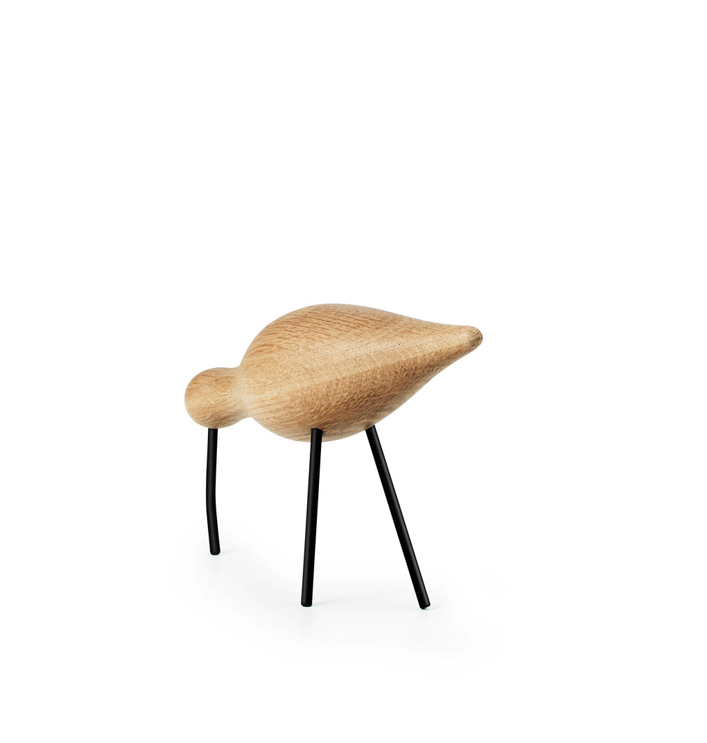 Figurine Shorebird oak with black legs