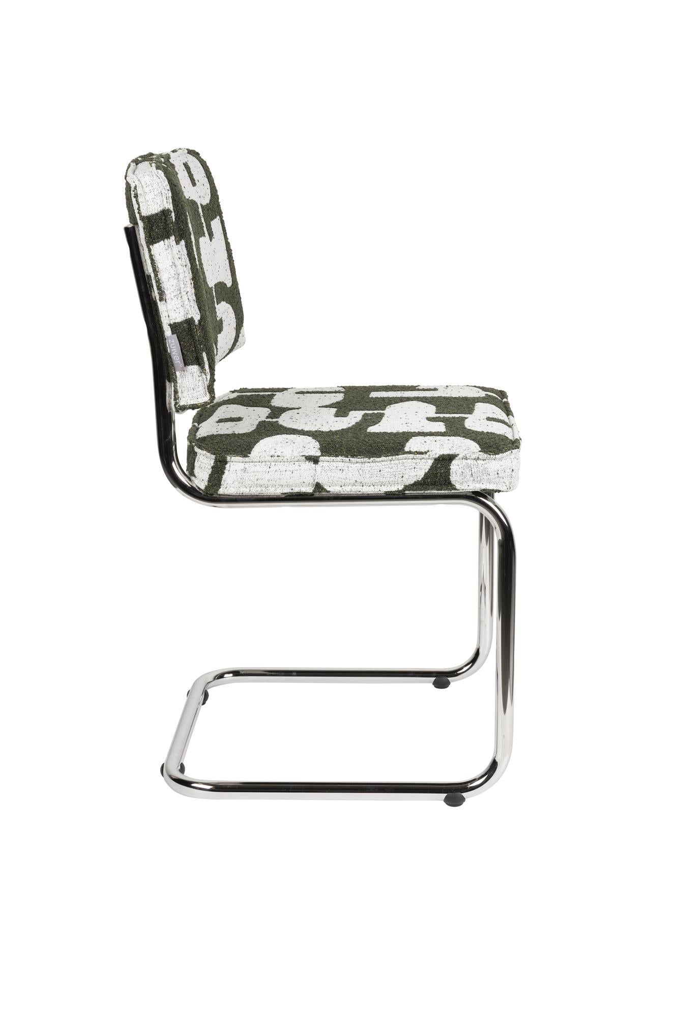 RIDGE DECO SYMBOLS Chair Green with White