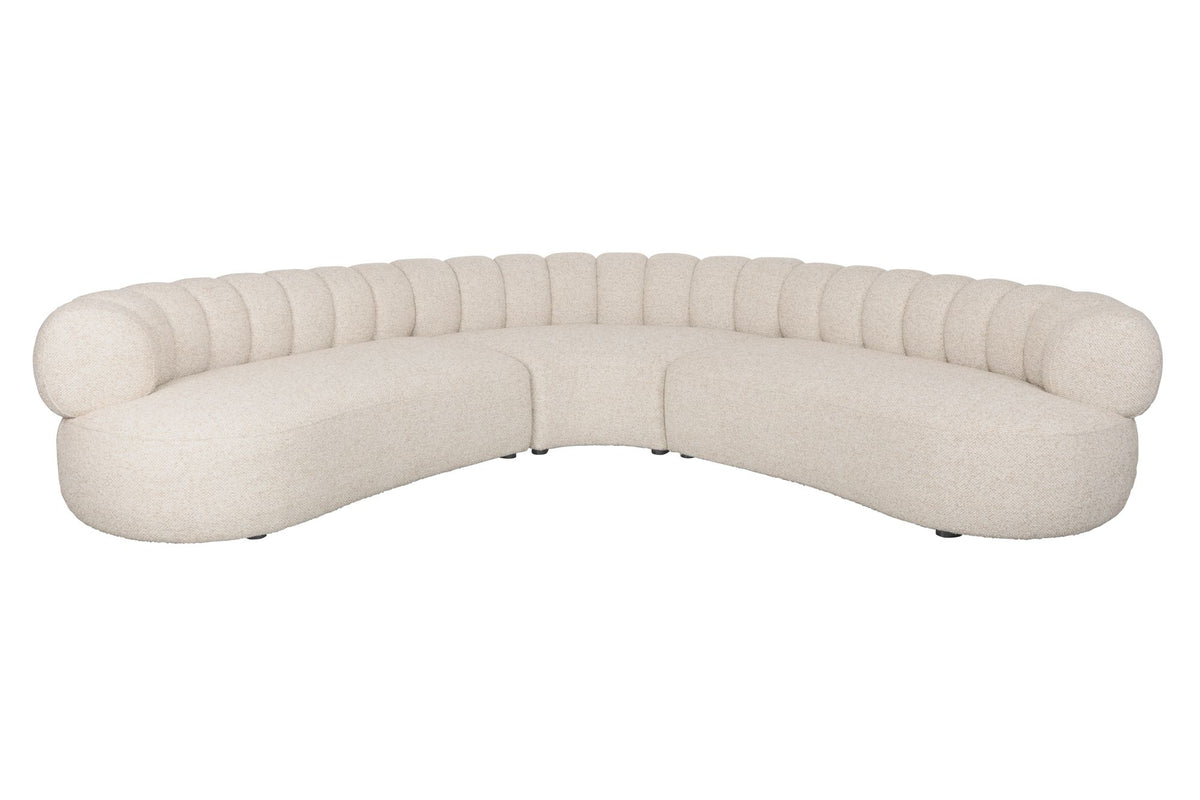 Sofa 7-osobowa DUVANE beżowy – ujęcie 4