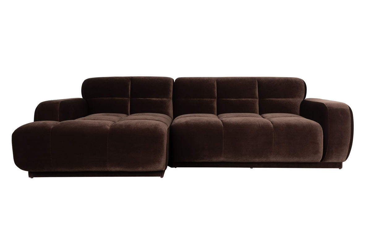 Sofa z szezlongiem HAZEL brązowy lewostronny – Zuiver