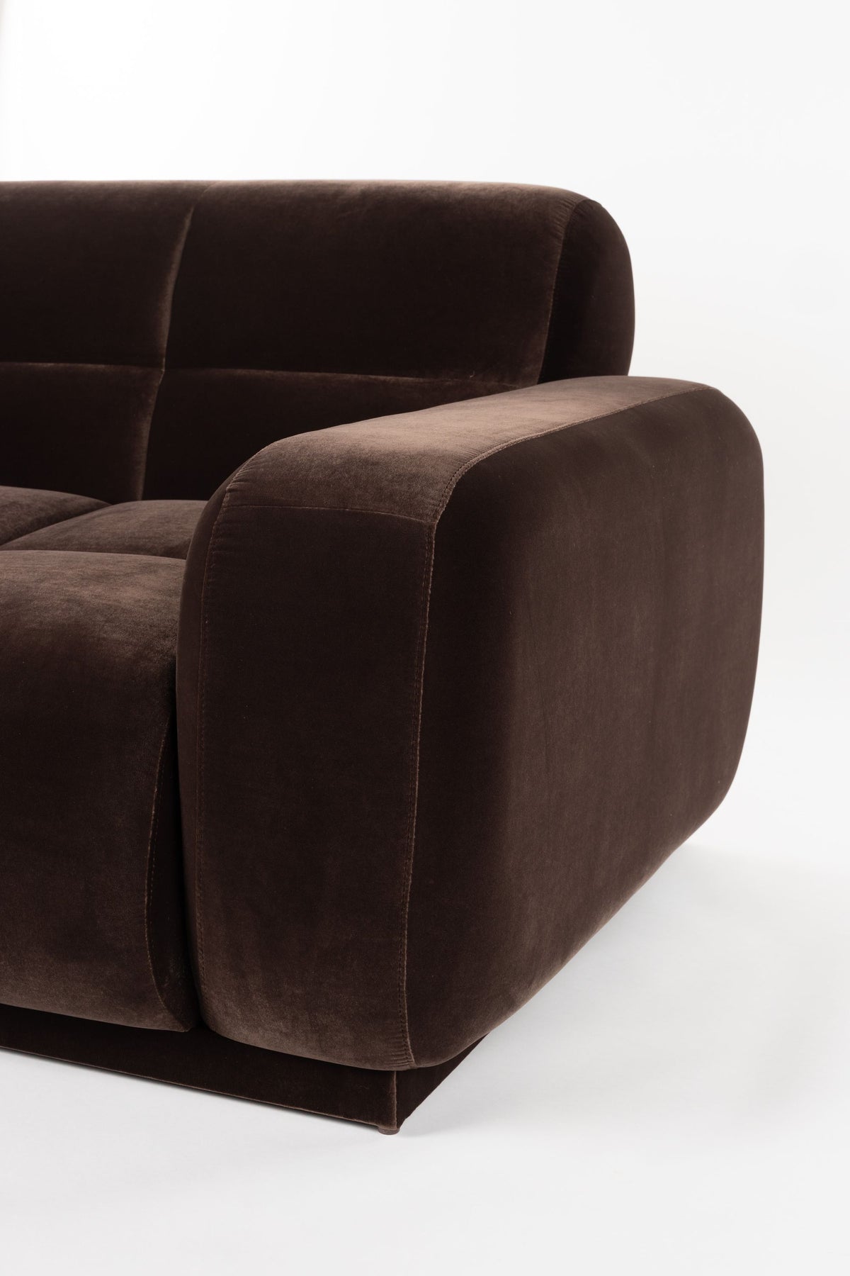 Sofa z szezlongiem HAZEL brązowy lewostronny – ujęcie 8