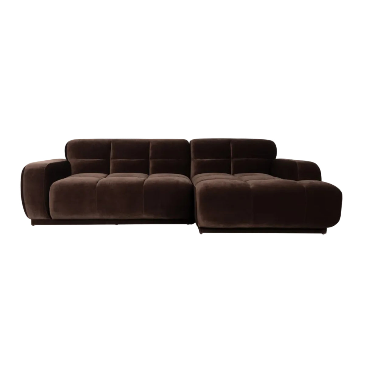 Sofa z szezlongiem HAZEL brązowy prawostronny – Zuiver