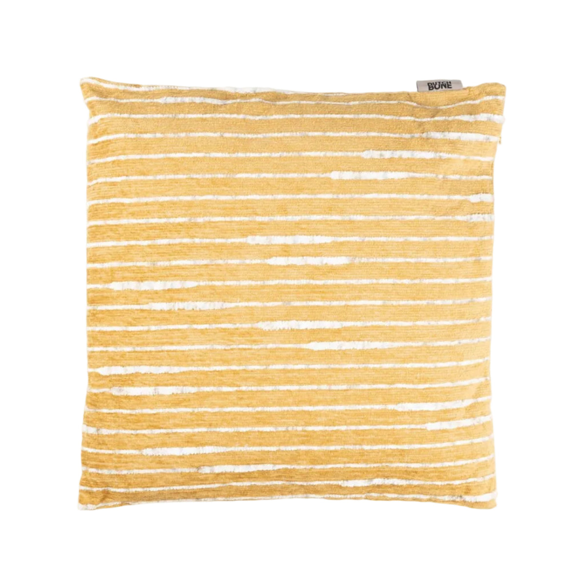 Poduszka dekoracyjna LEAF ochra kwadratowy – ujęcie 2