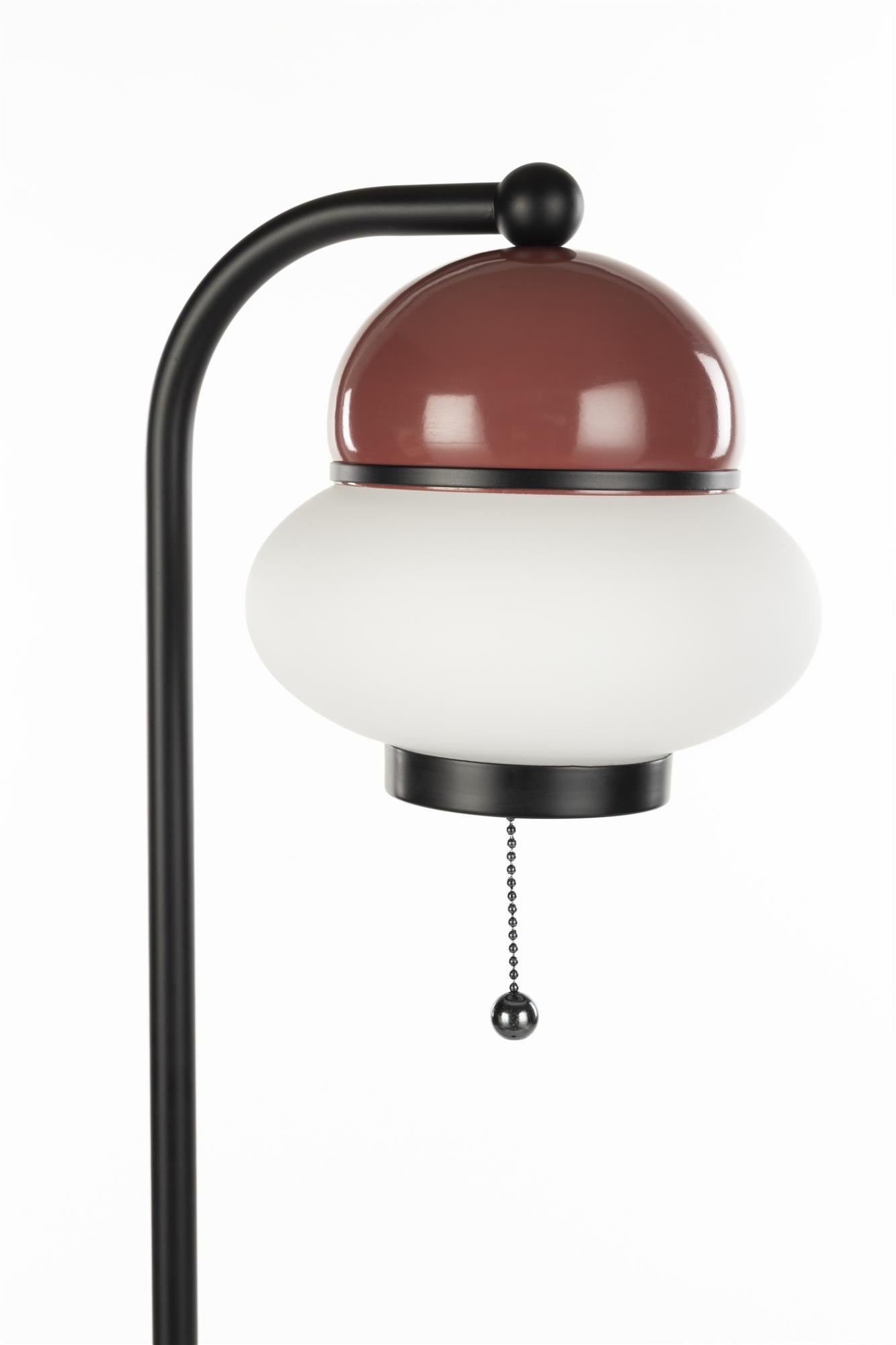 Podlahová lampa BUMBLE bordová s čiernym povrchom
