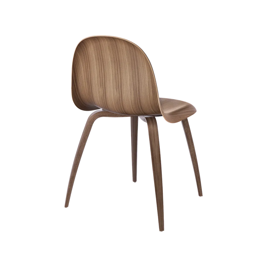 GUBI 3D Chair walnut wood
