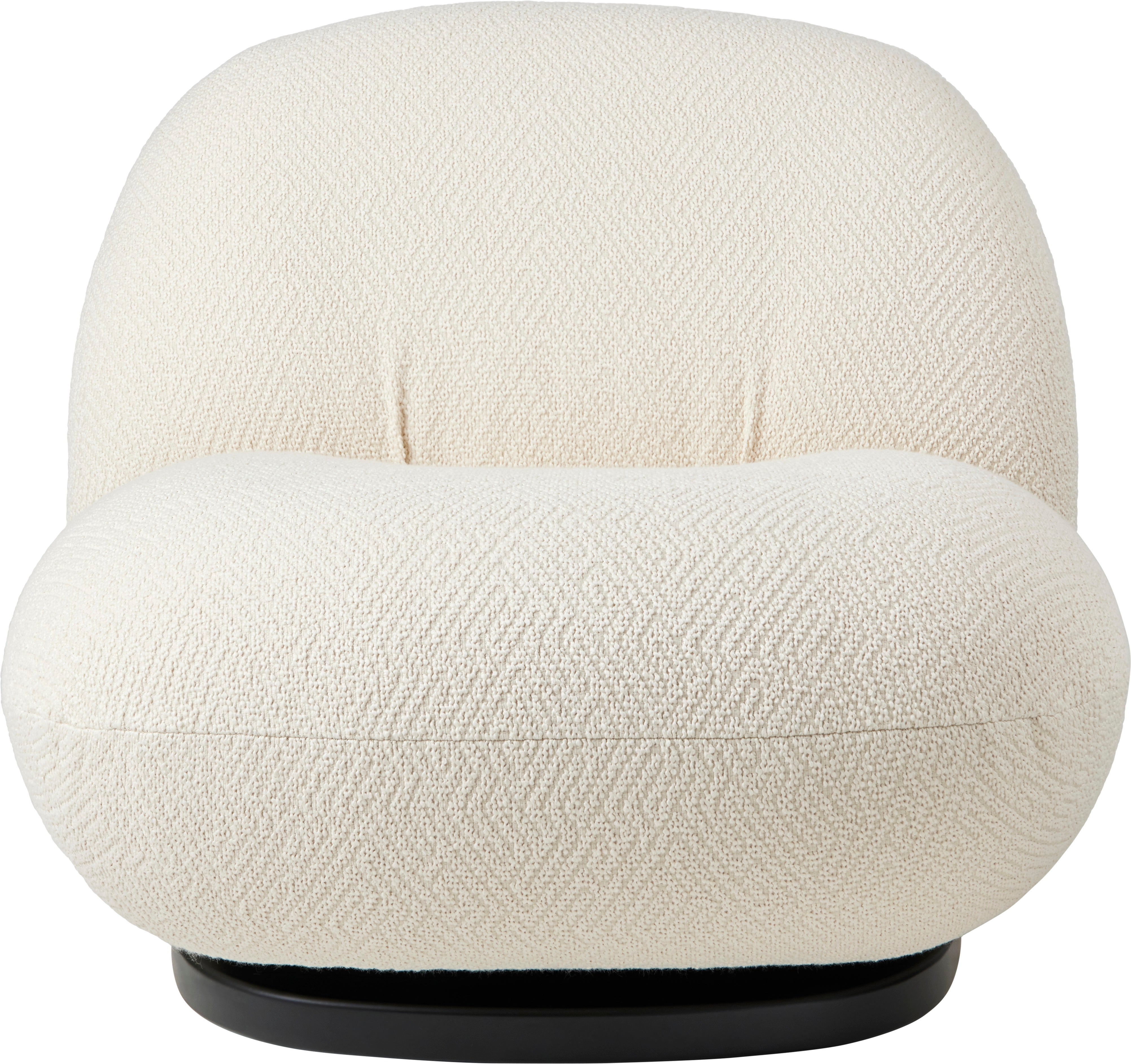 Fotel PACHA čalúnený s čiernym podstavcom