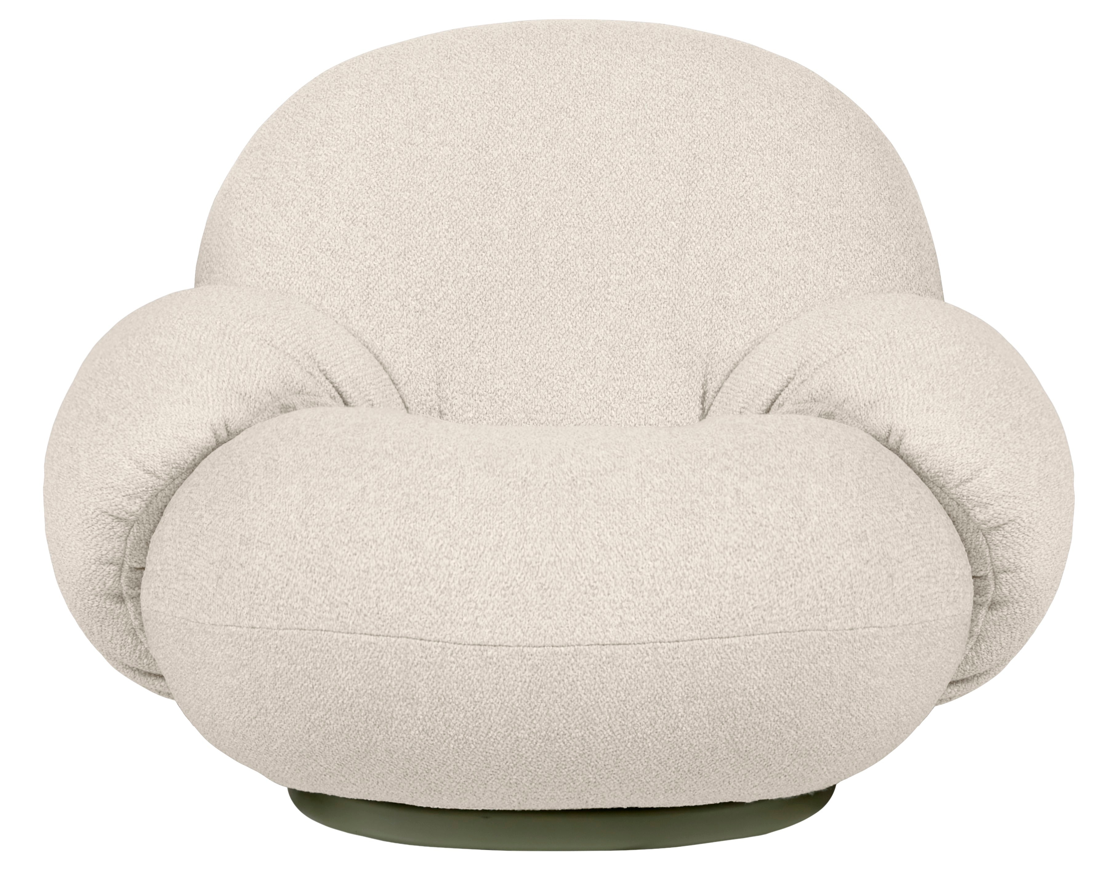 Záhradné kreslo s opierkami PACHA čalúnené so zlatým podstavcom