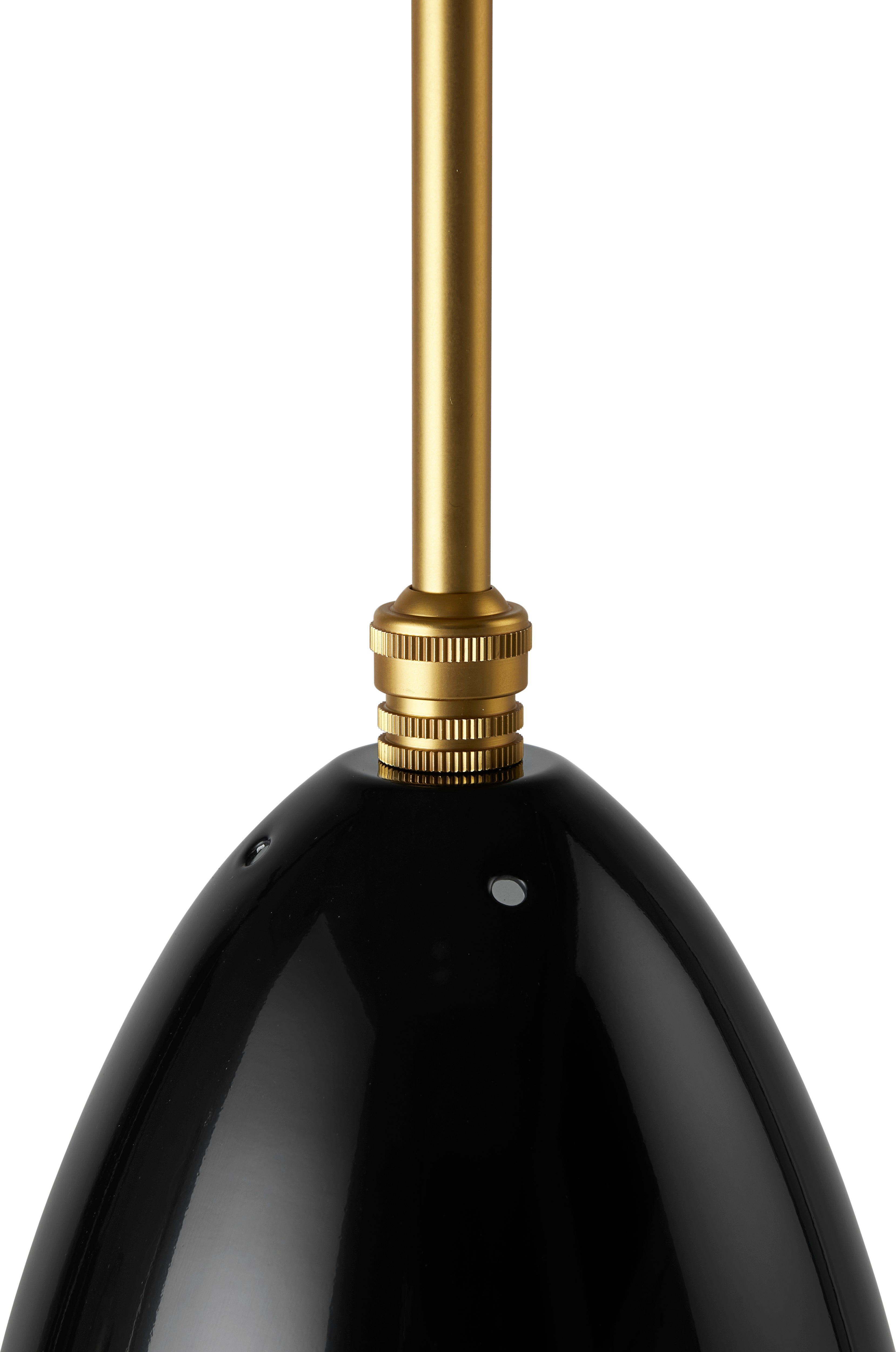 Závesná lampa GRÄSHOPPA čierna lesklá