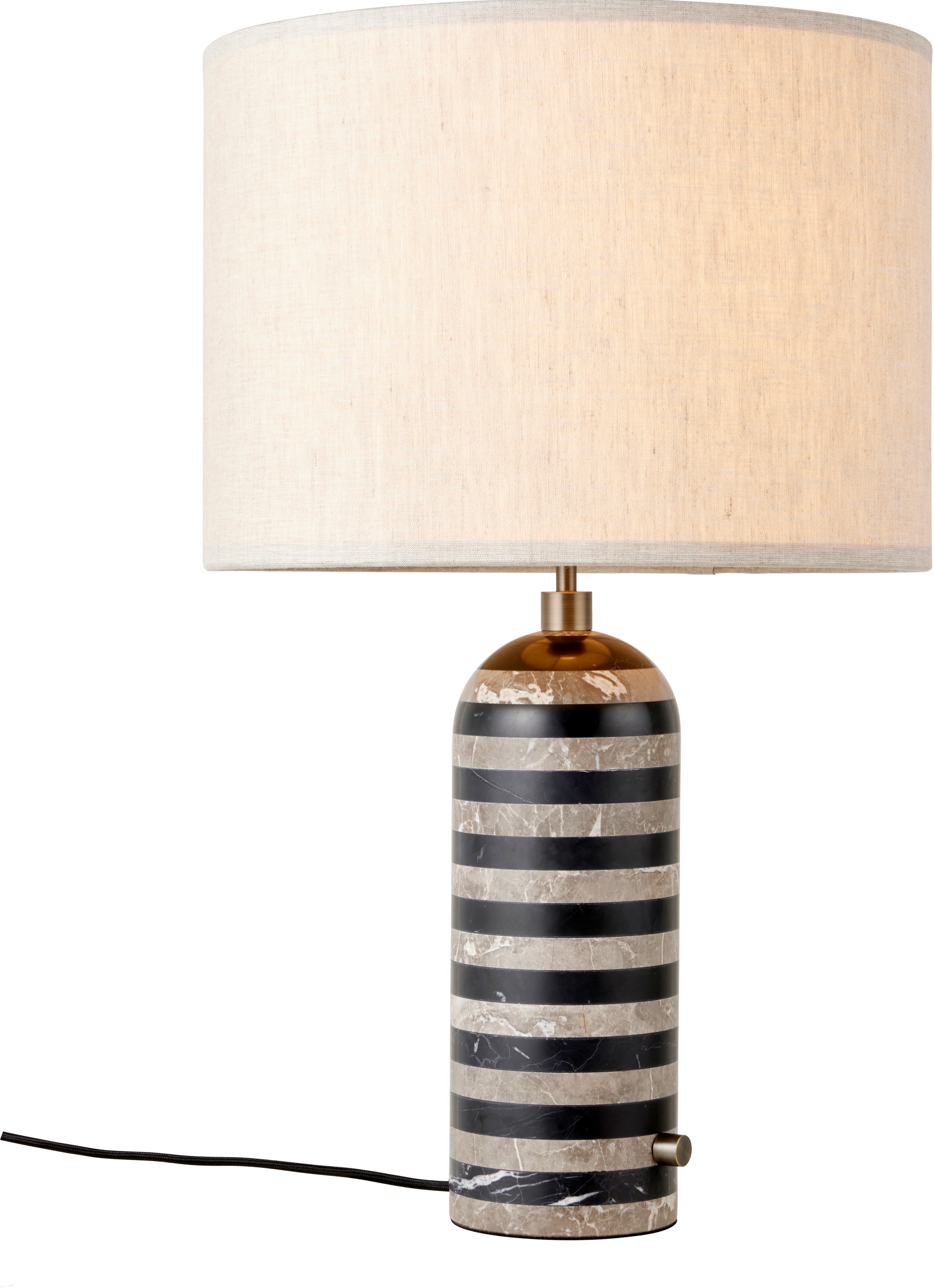 Stolná lampa GRAVITY čierna s mramorom