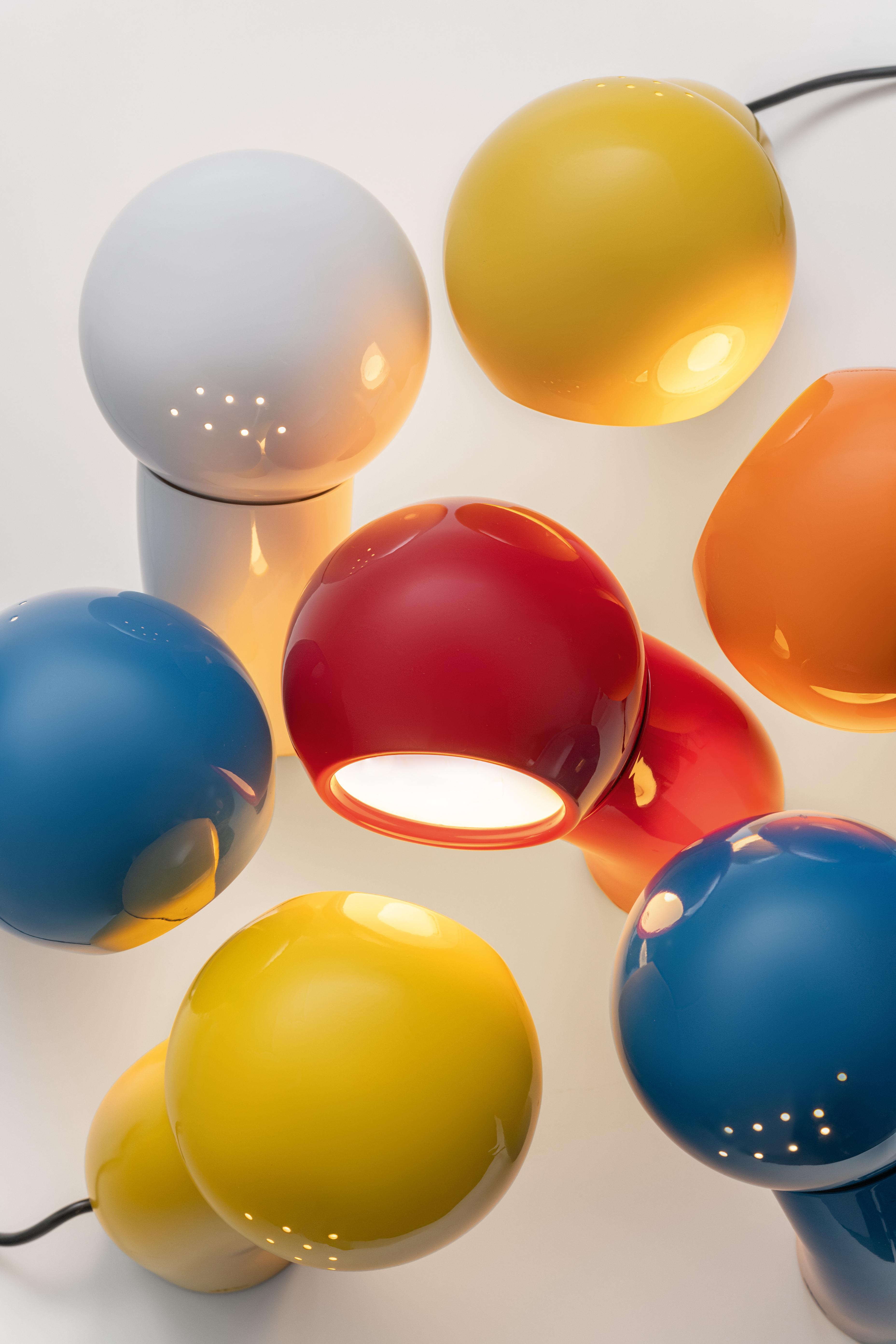 Lampa stołowa PALLINO połyskujący pomarańczowy