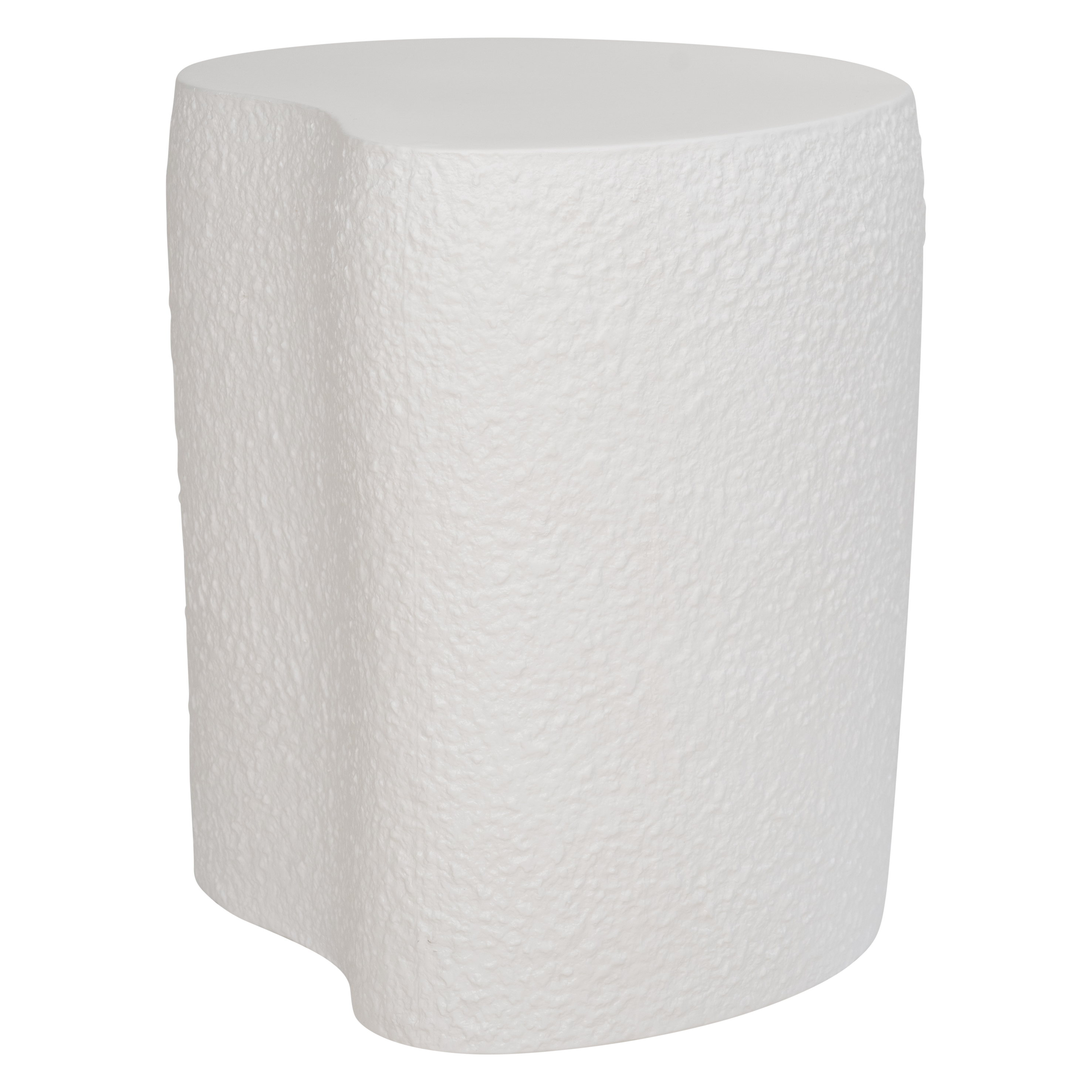 Bočný stolík PETRA biela keramika