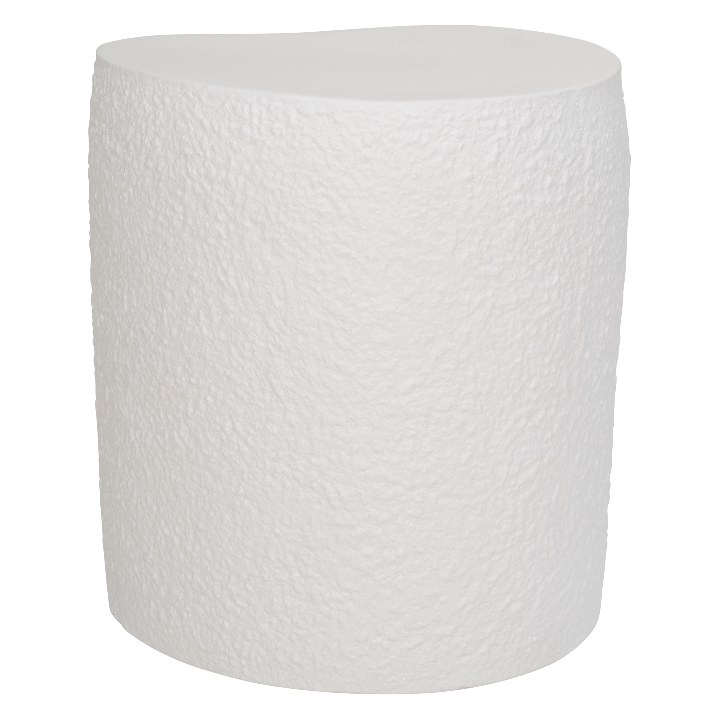 Bočný stolík PETRA biela keramika