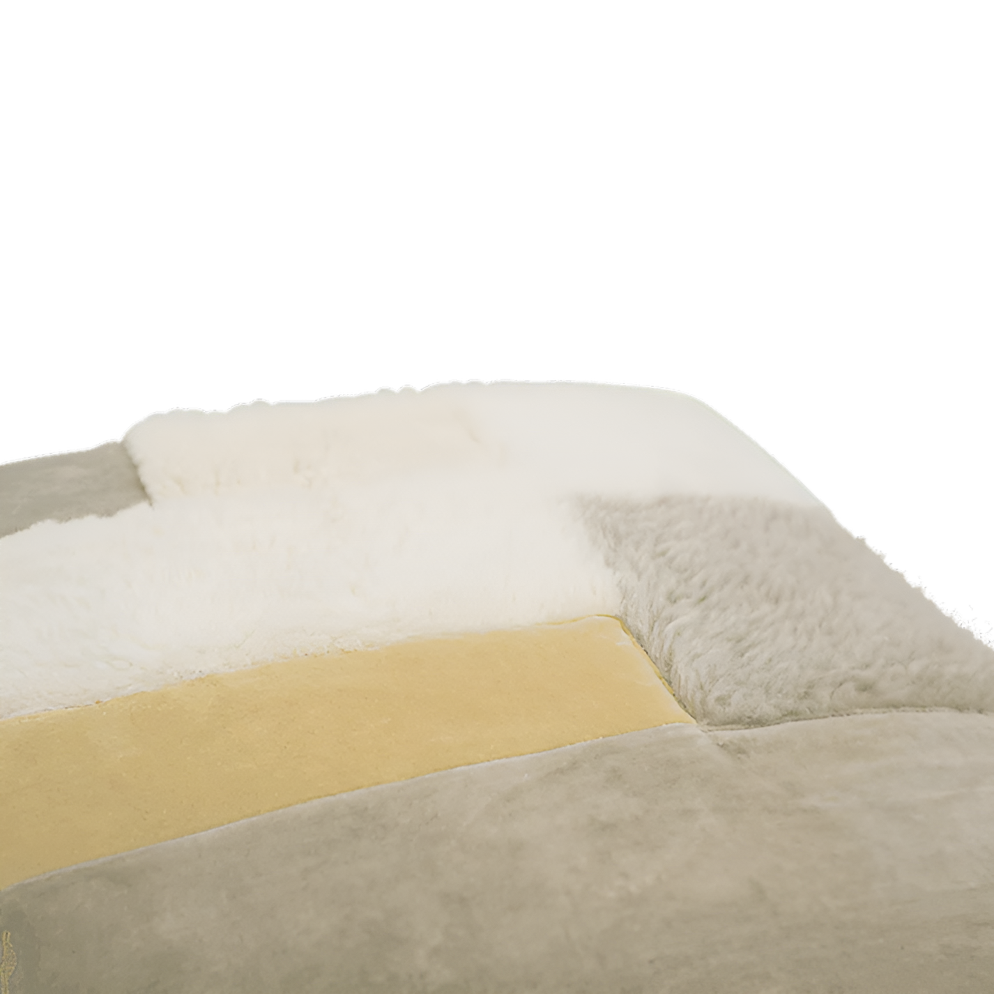 Cream pillow with brown