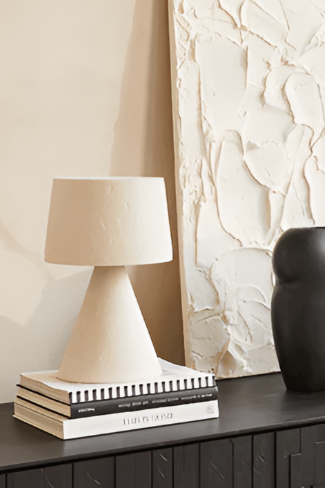 Table lamp Luce cream ceramics