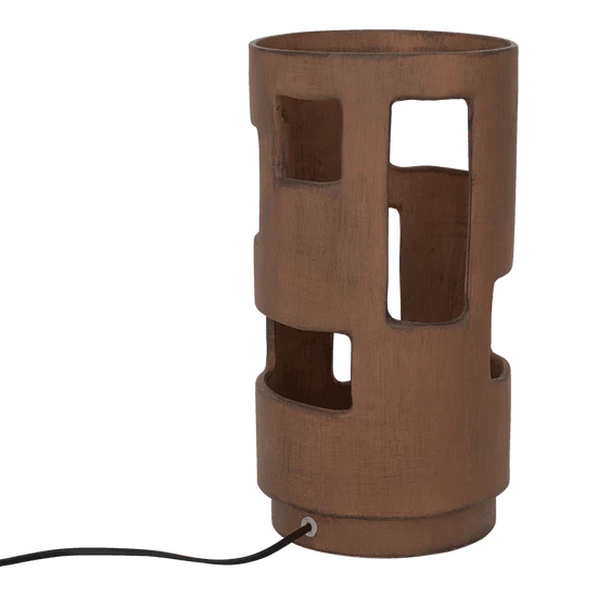 Stolná lampa ANGOLI hrdzavohnedá