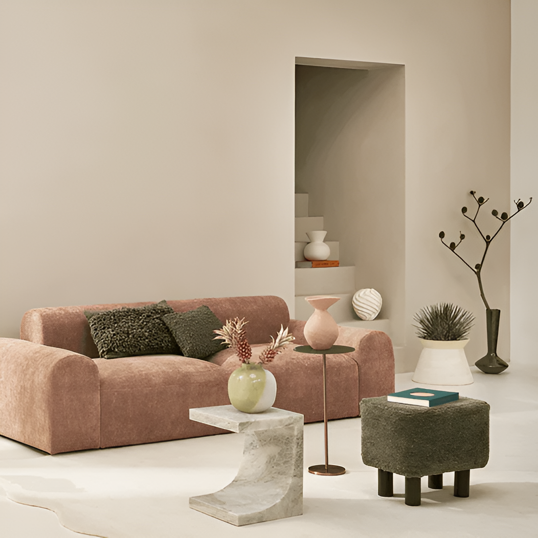 Vankúš MALIN šedozelený