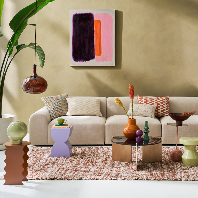 Queda hanging lamp brown glass