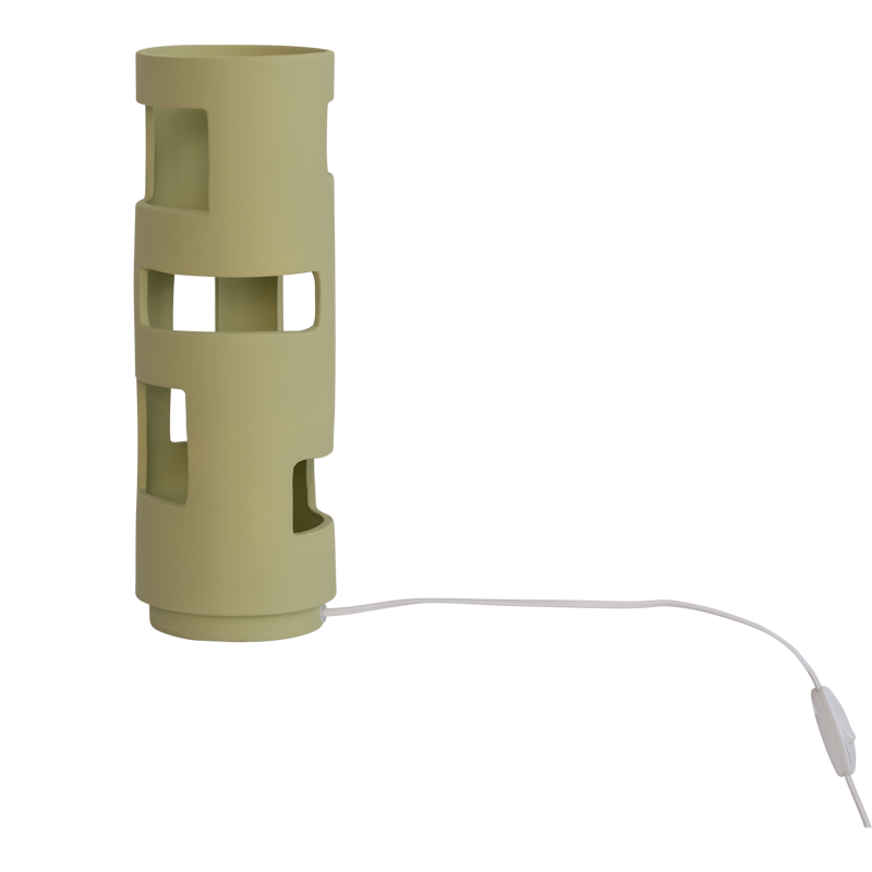 Stolná lampa LUDICO zelená keramika