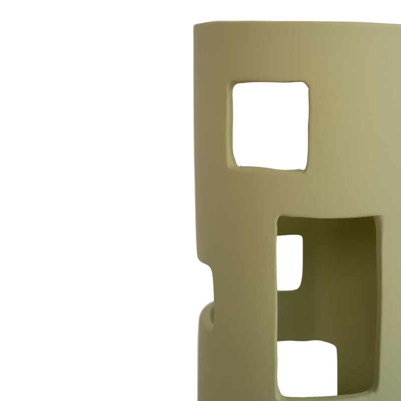 Stolná lampa LUDICO zelená keramika