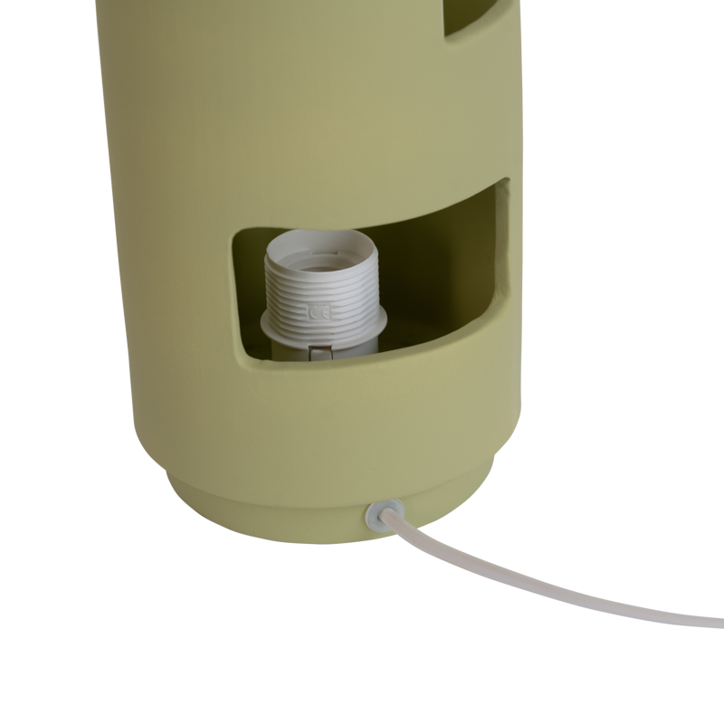 Stolná lampa LUDICO zelená keramika