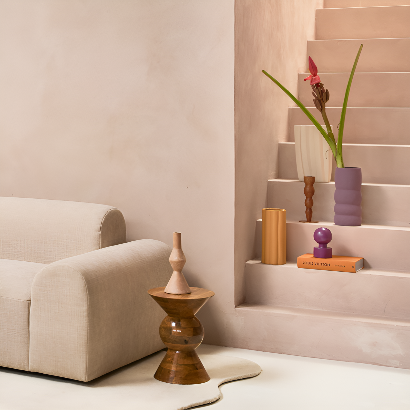 Bočný stolík LUSTRO z mangového dreva