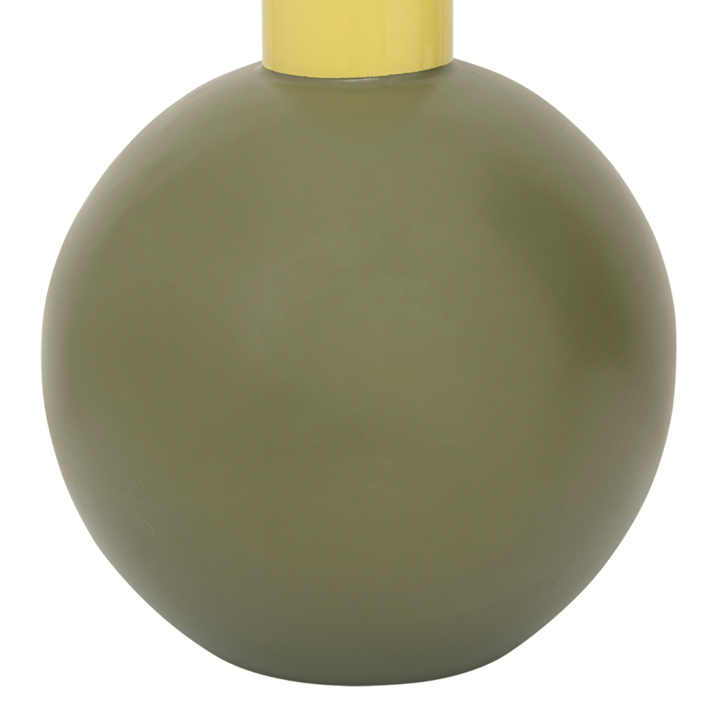 Váza FARVE zelená so žltou