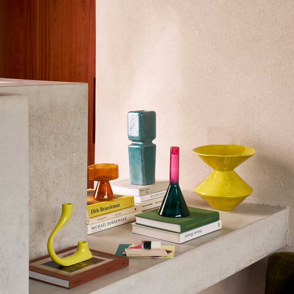 Váza ANDERS modrá keramika