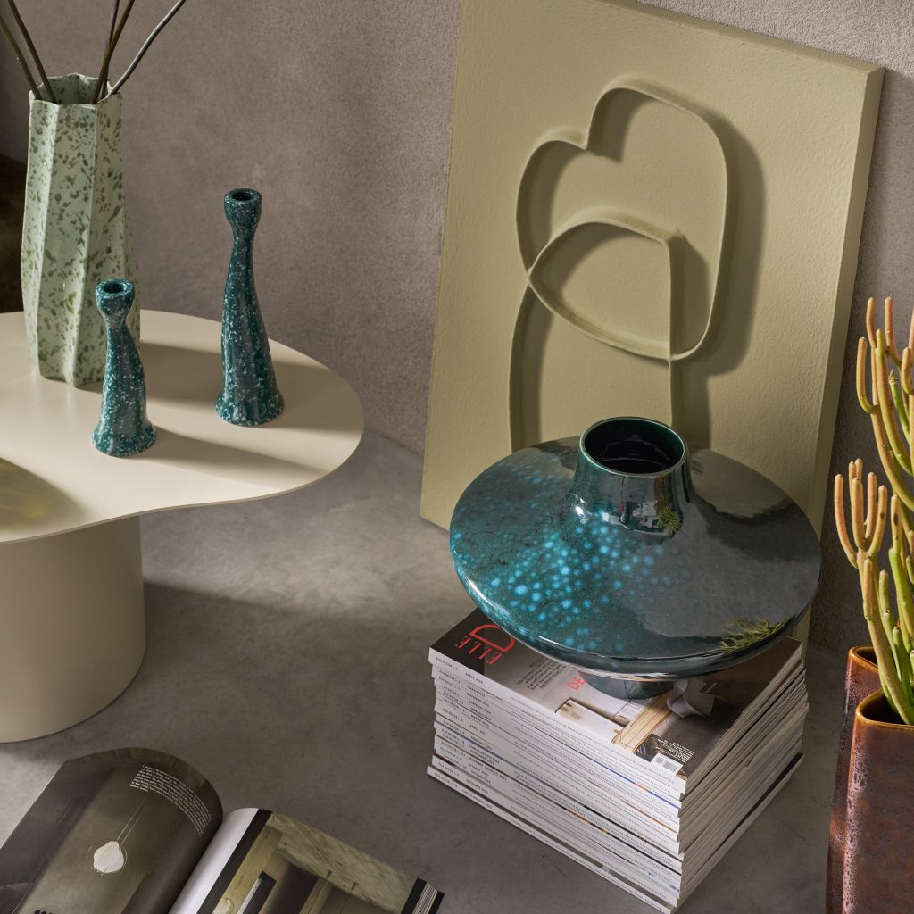 Ceramic vase MAYA petrol