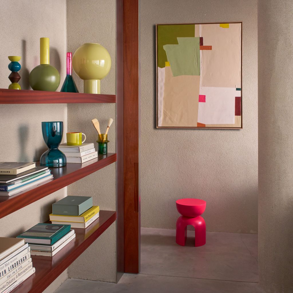 Nástenná dekorácia VARIKAS béžová so zelenou