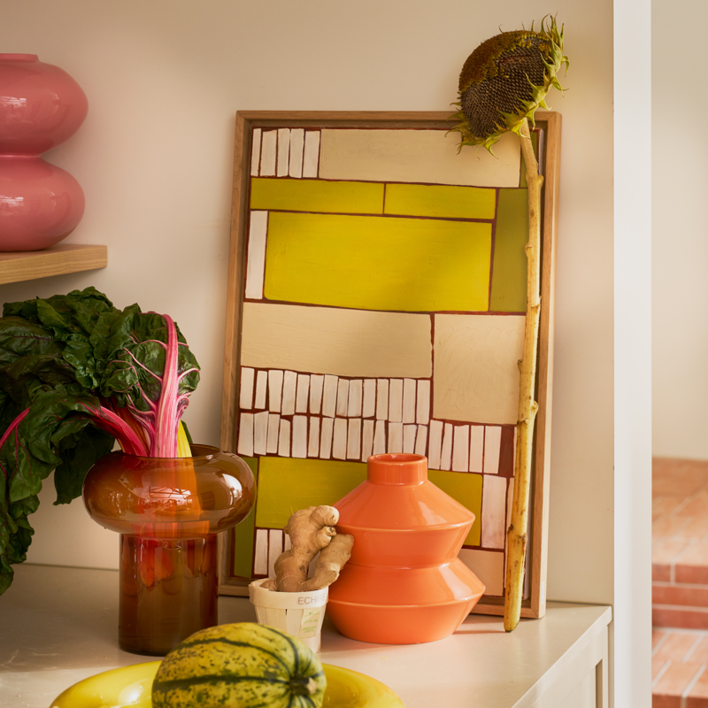 Ceramic vase ZODWA orange
