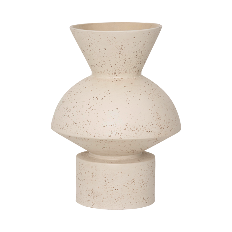 Ceramic vase THABO broken white
